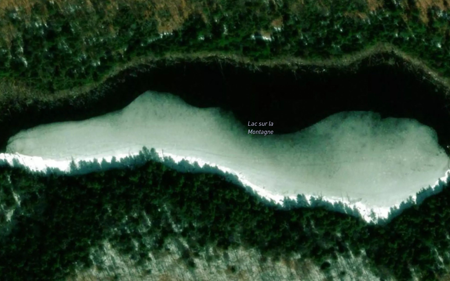 Satellite map of the Lac sur la Montagne