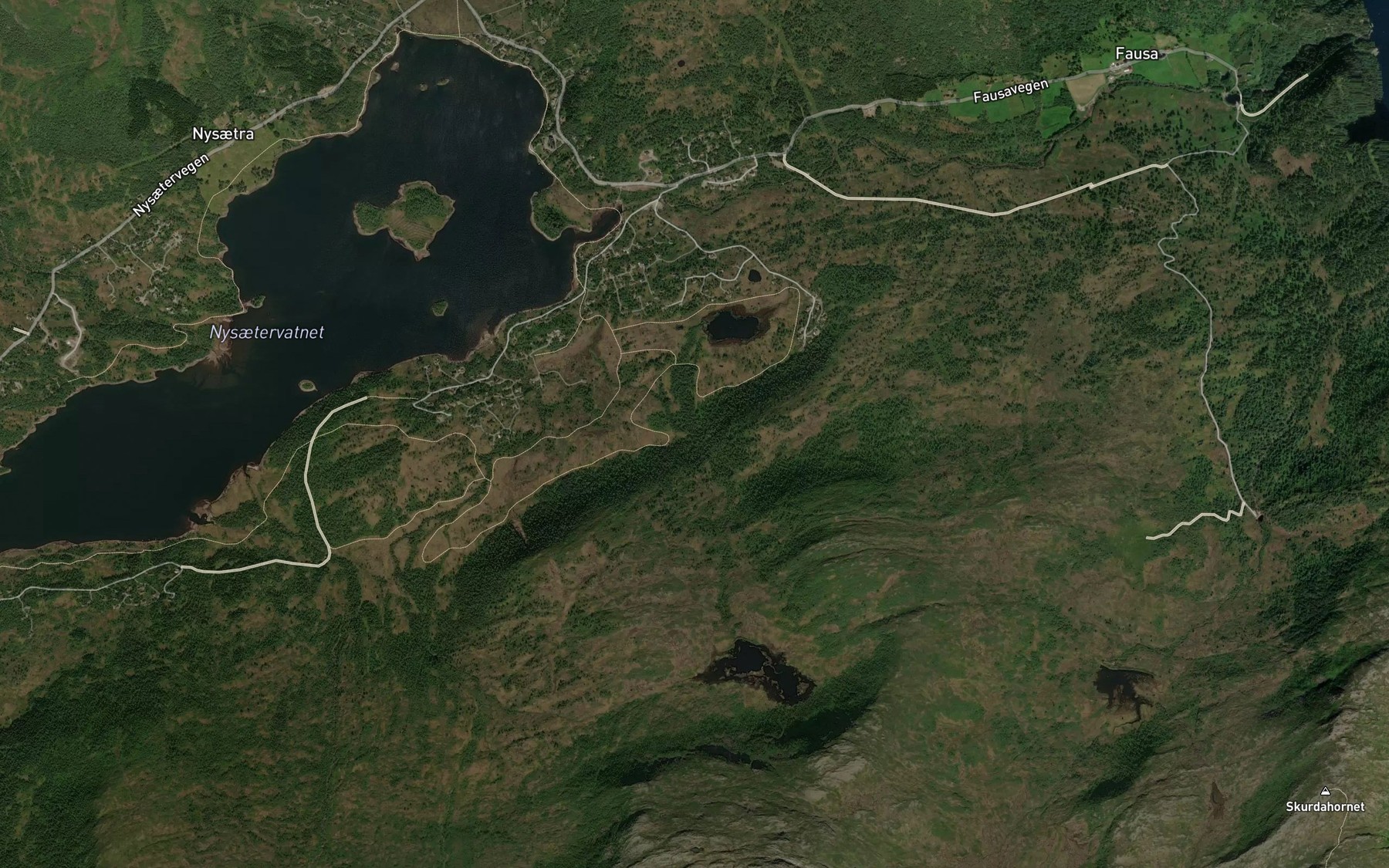 Satellite map of the Stigligrova