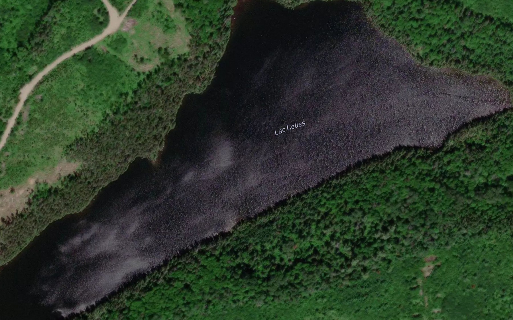 Satellite map of the Lac Celles