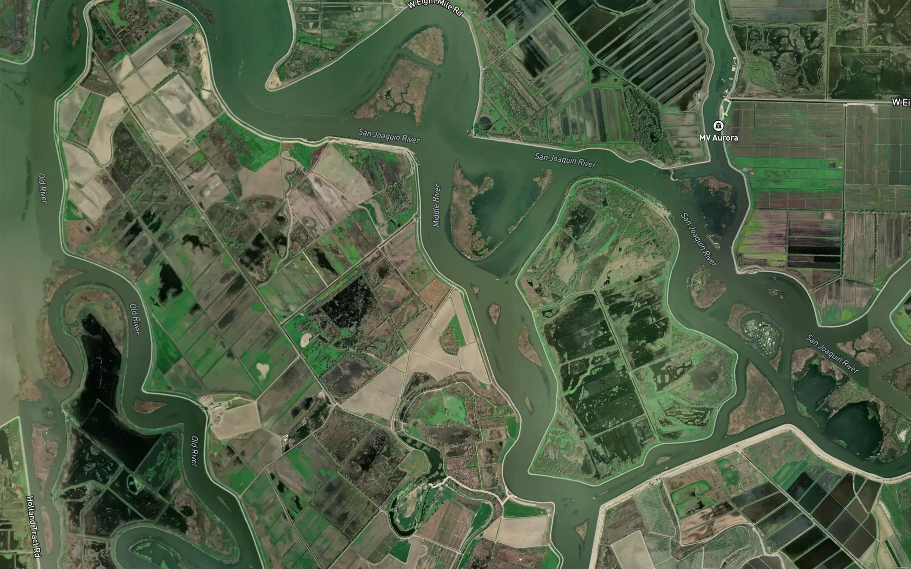 Satellite map of the Nibs Slough