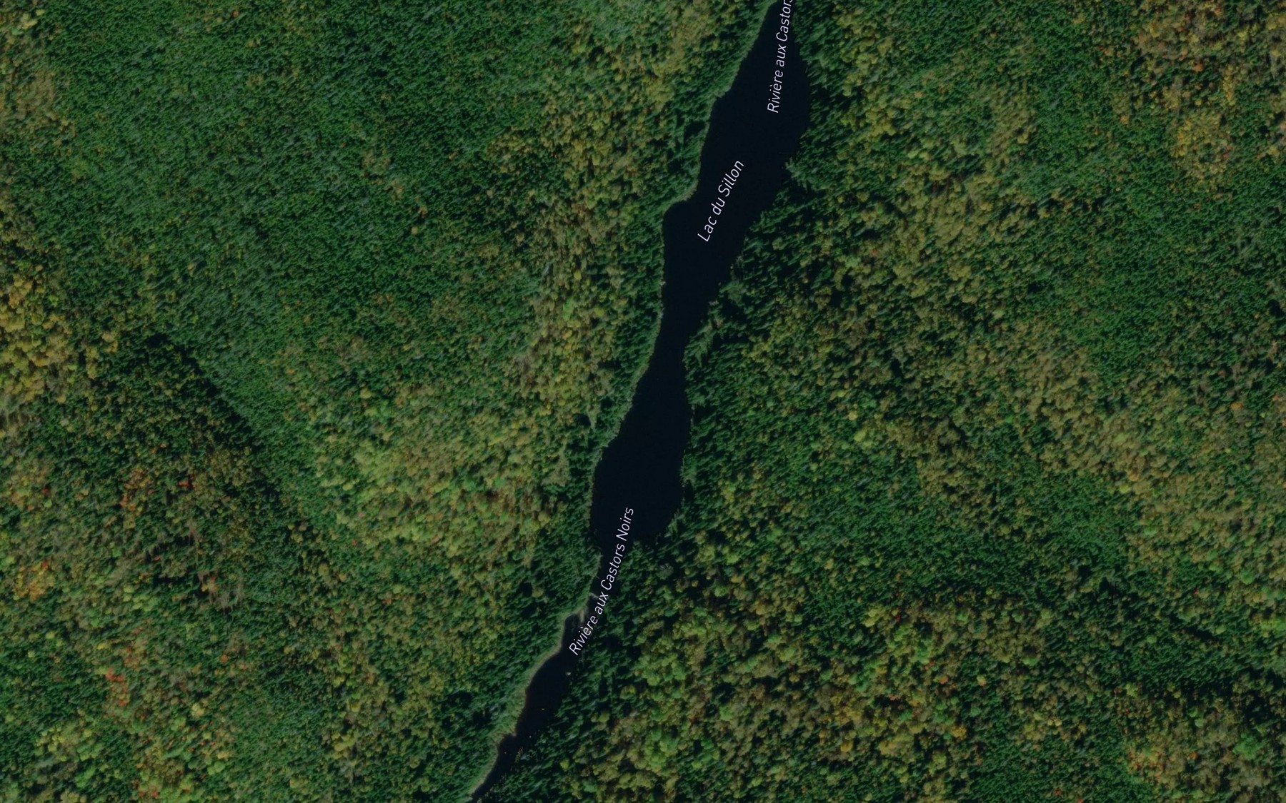 Satellite map of the Lac du Sillon
