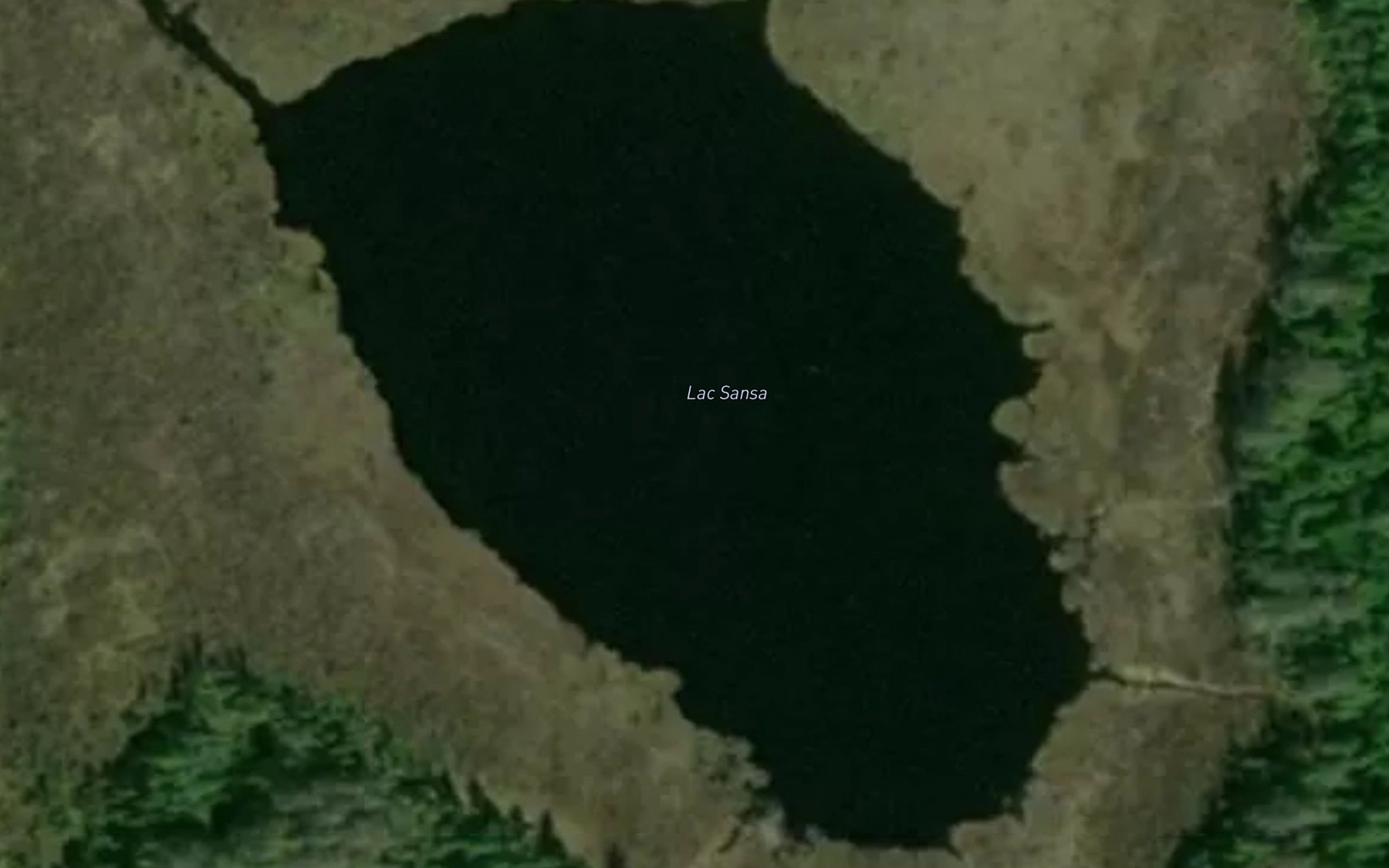 Satellite map of the Lac Sansa
