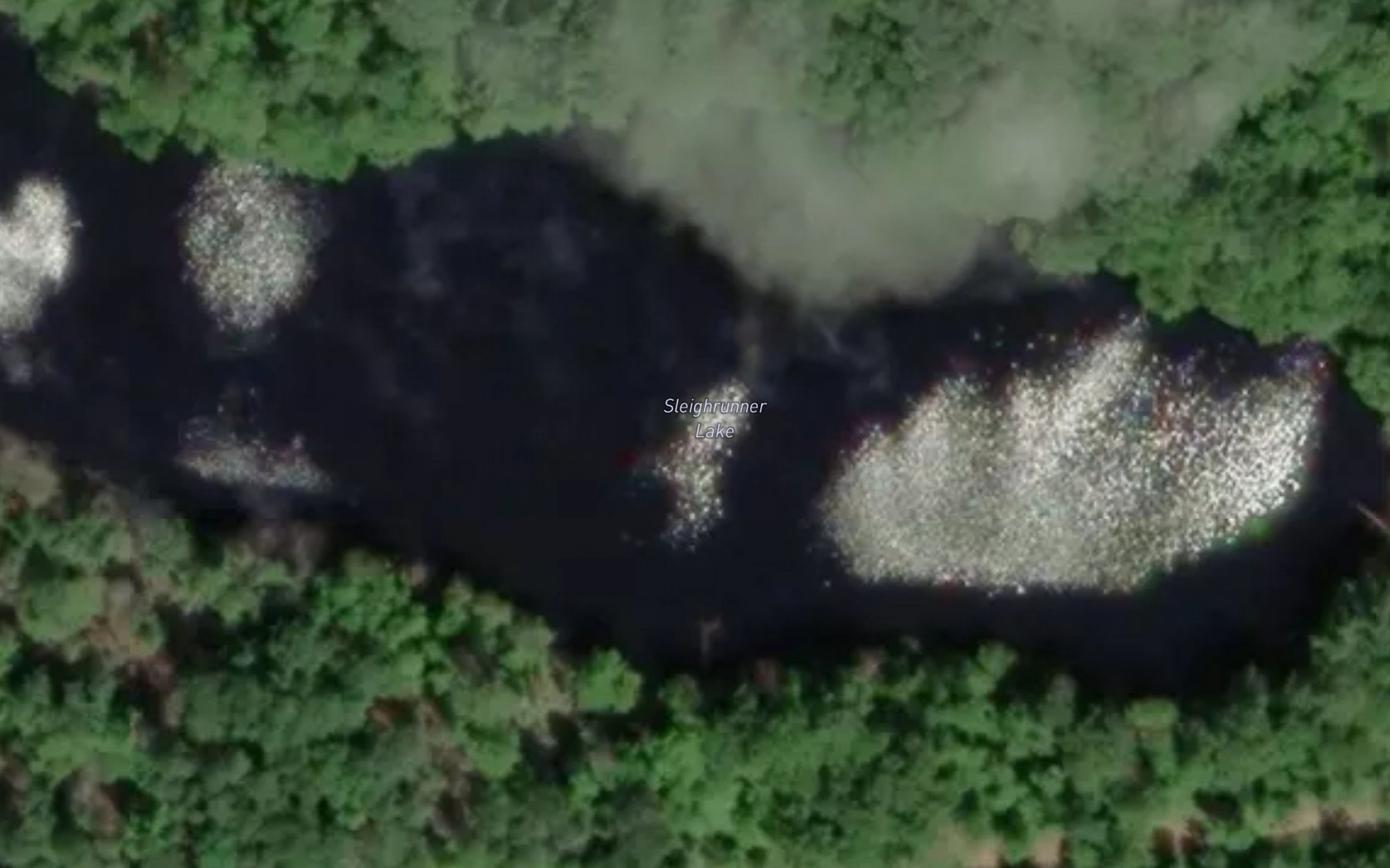 Satellite map of the Sleighrunner Lake