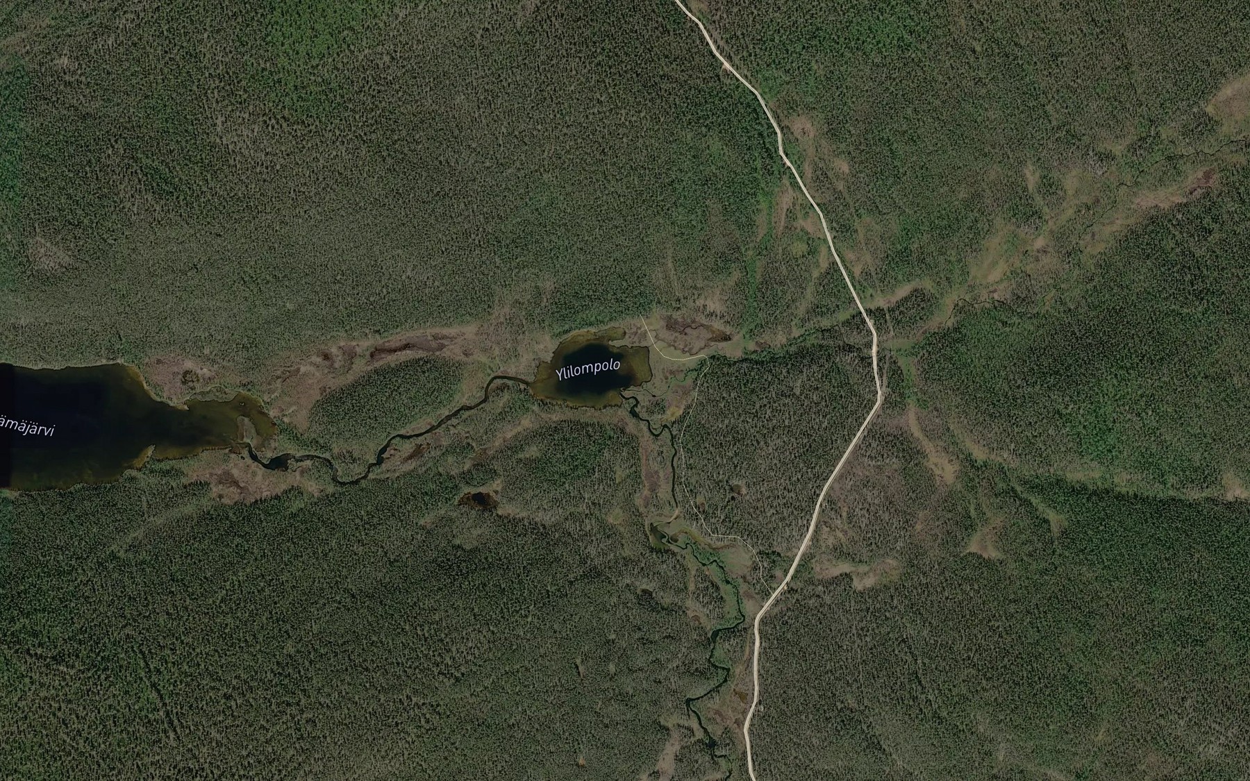 Satellite map of the Ahmaoja