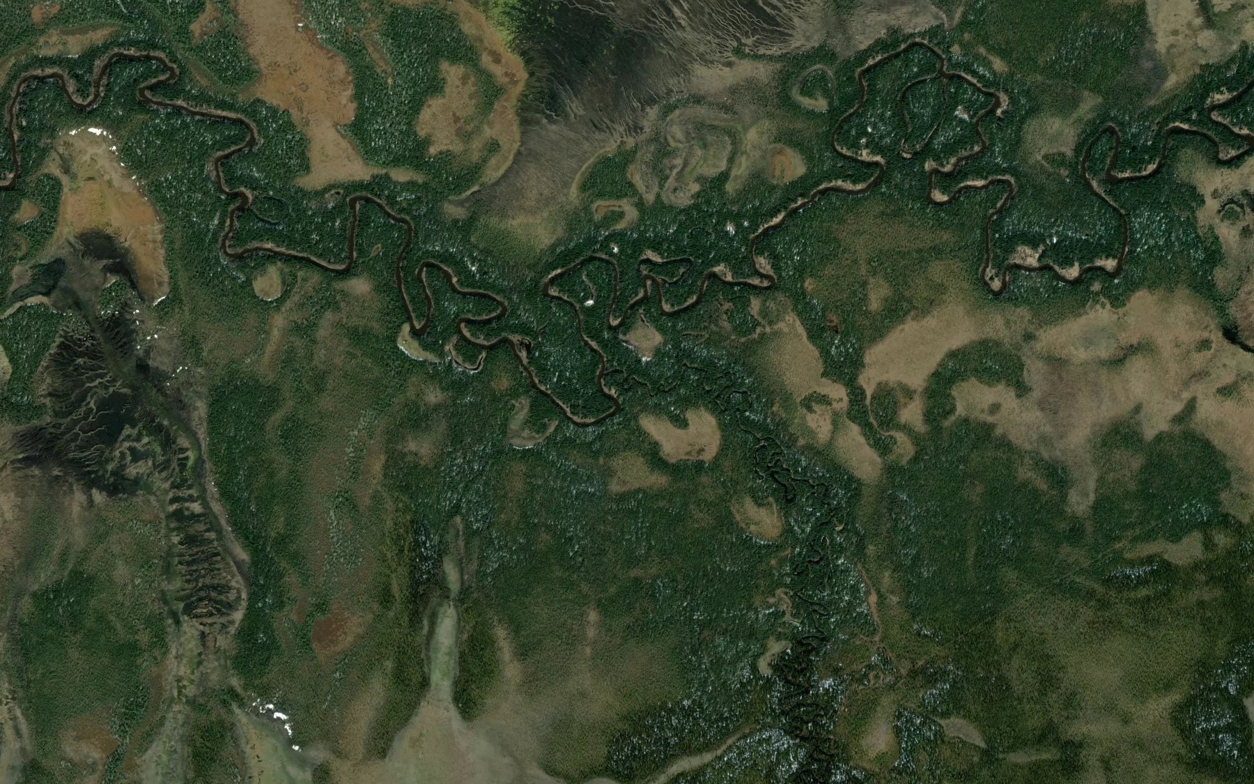 Satellite map of the Lunvozh