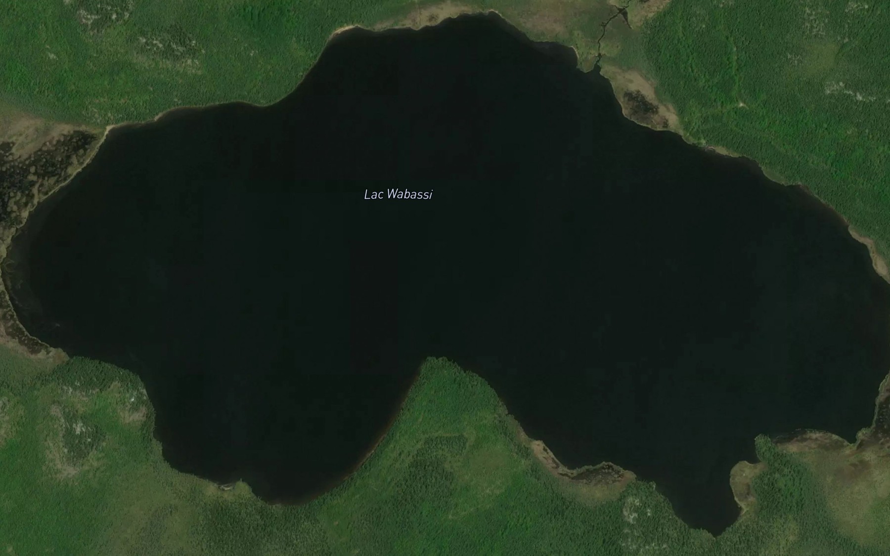 Satellite map of the Lac Wabassi
