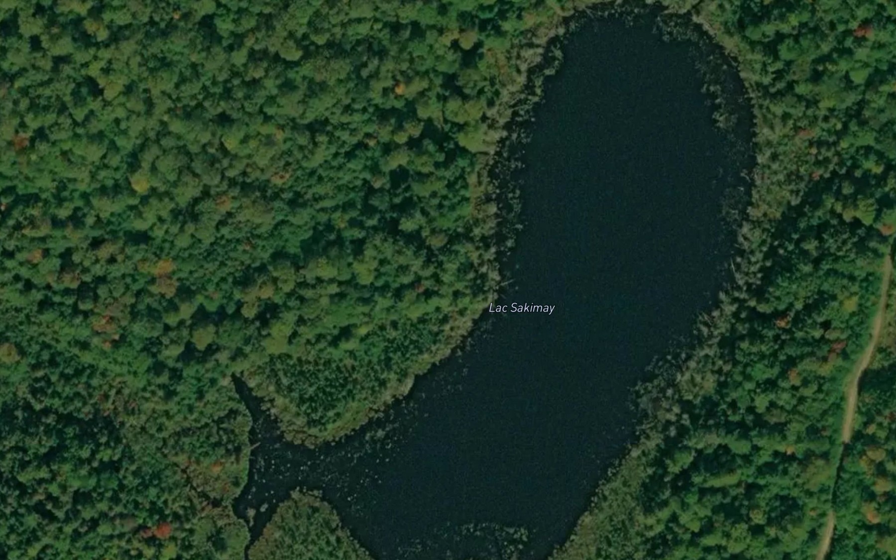 Satellite map of the Lac Sakimay