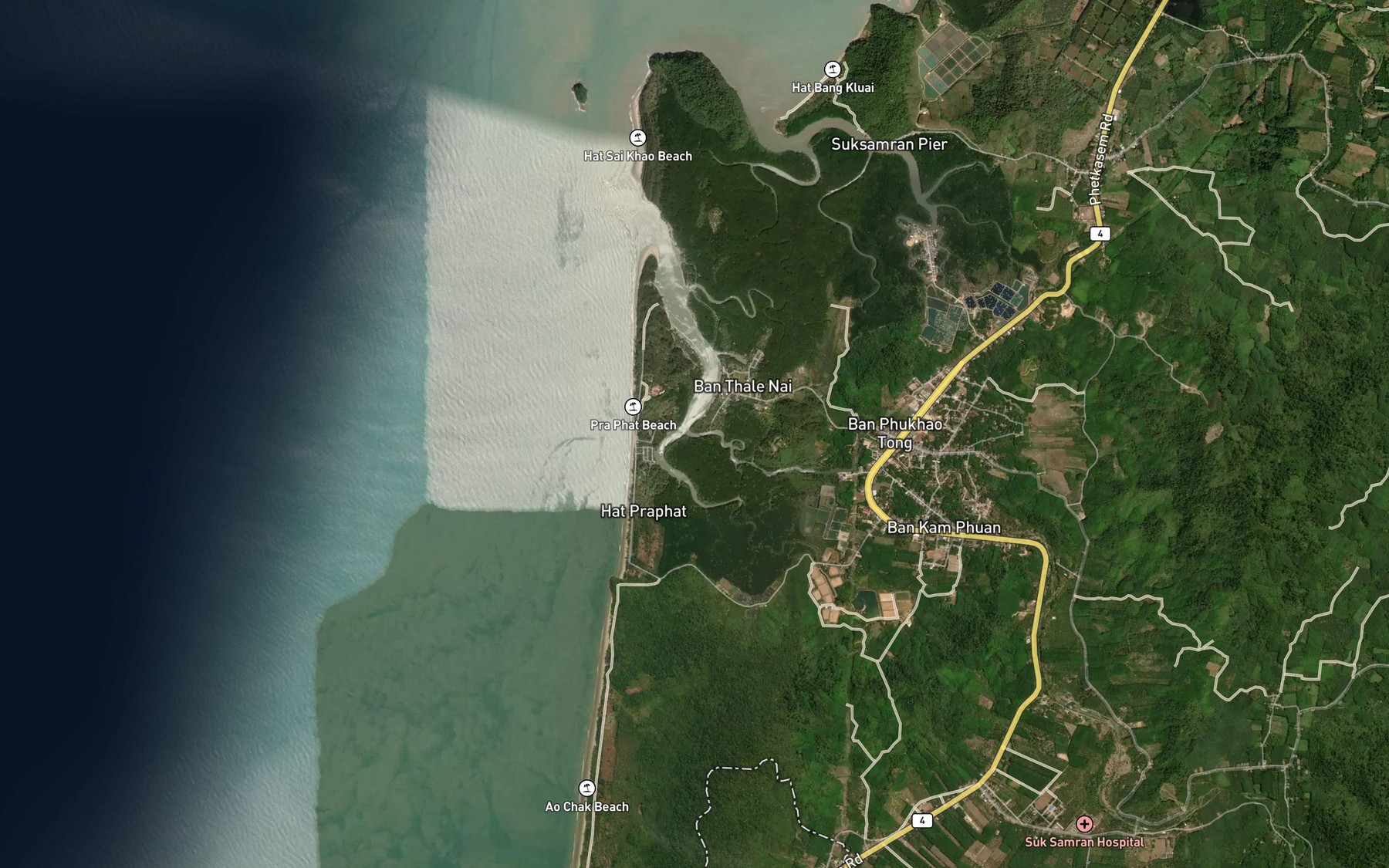 Satellite map of the Khlong Kamphuan