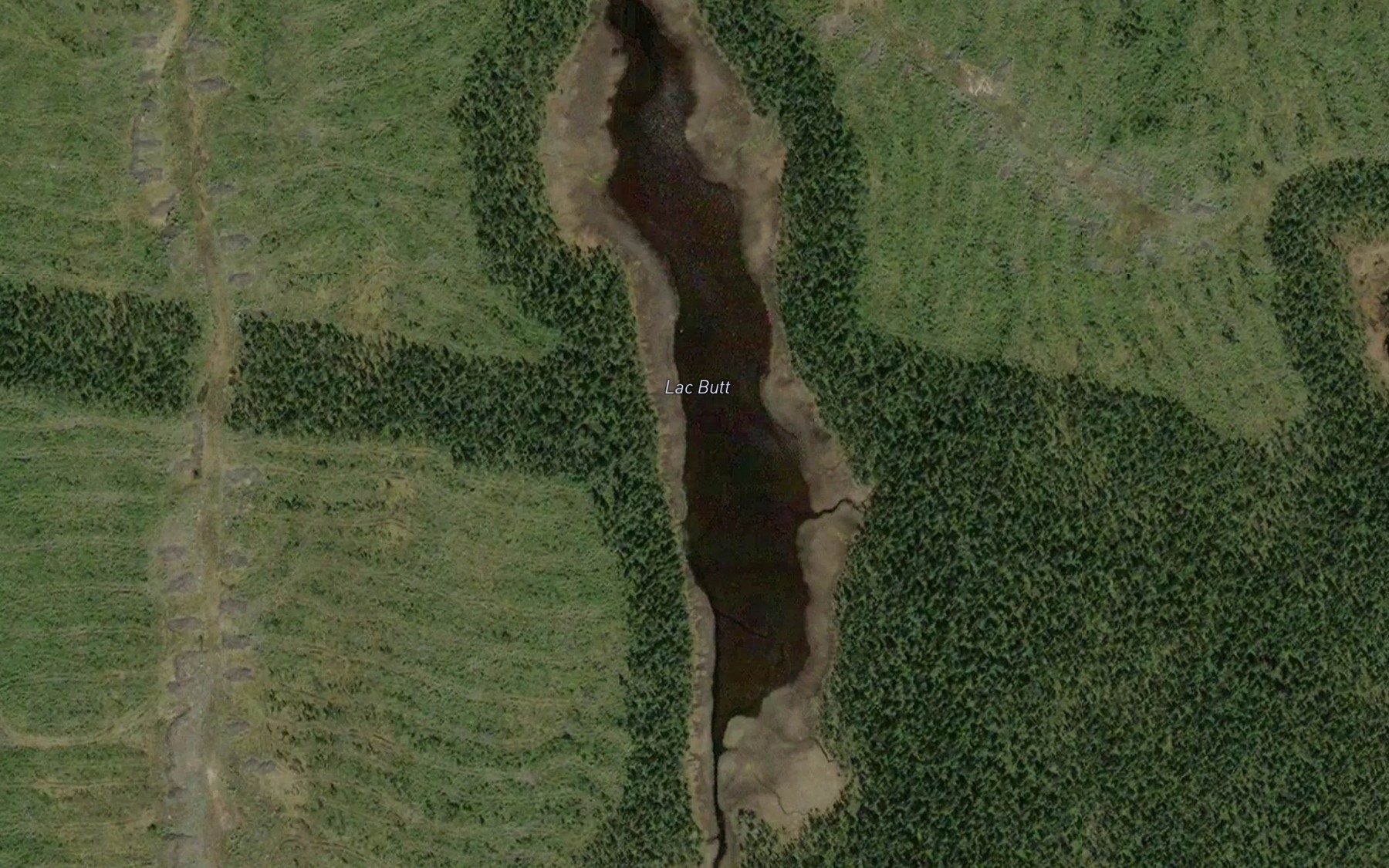 Satellite map of the Lac Butt