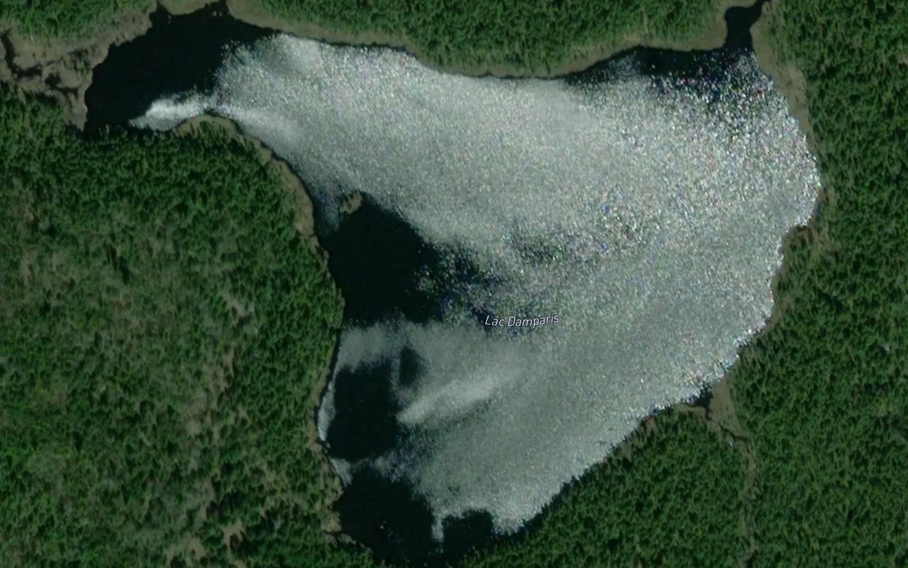 Satellite map of the Lac Damparis