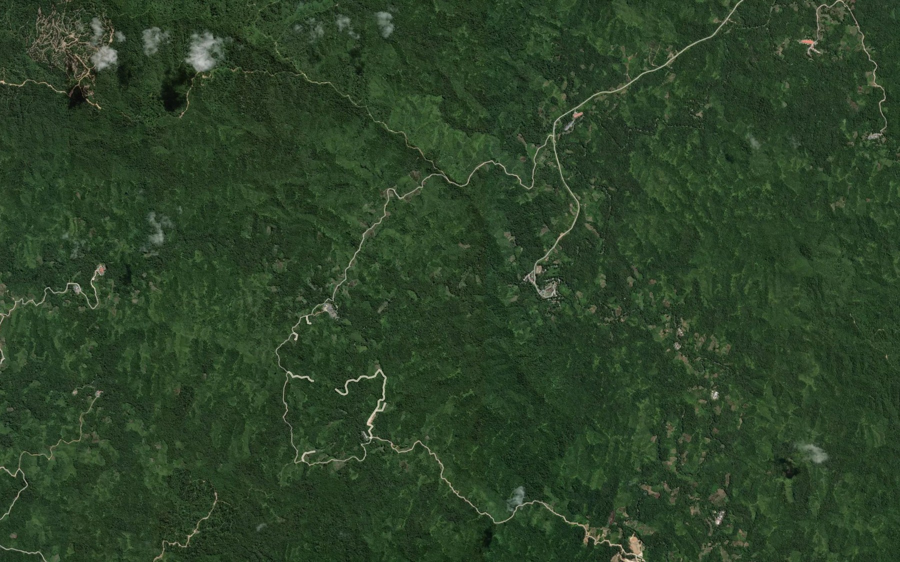Satellite map of the Sungai Peruak