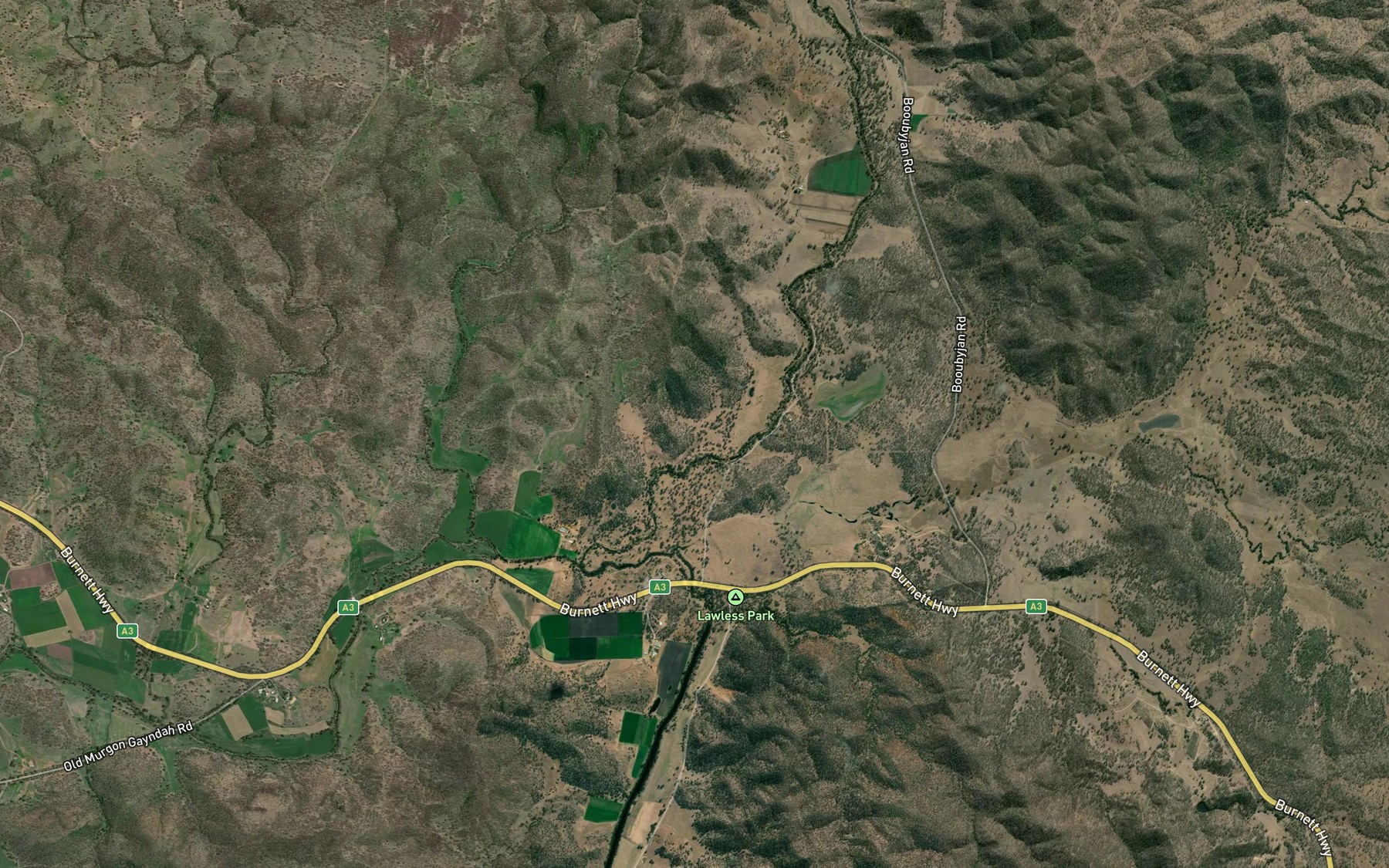 Satellite map of the Dadamarine Creek