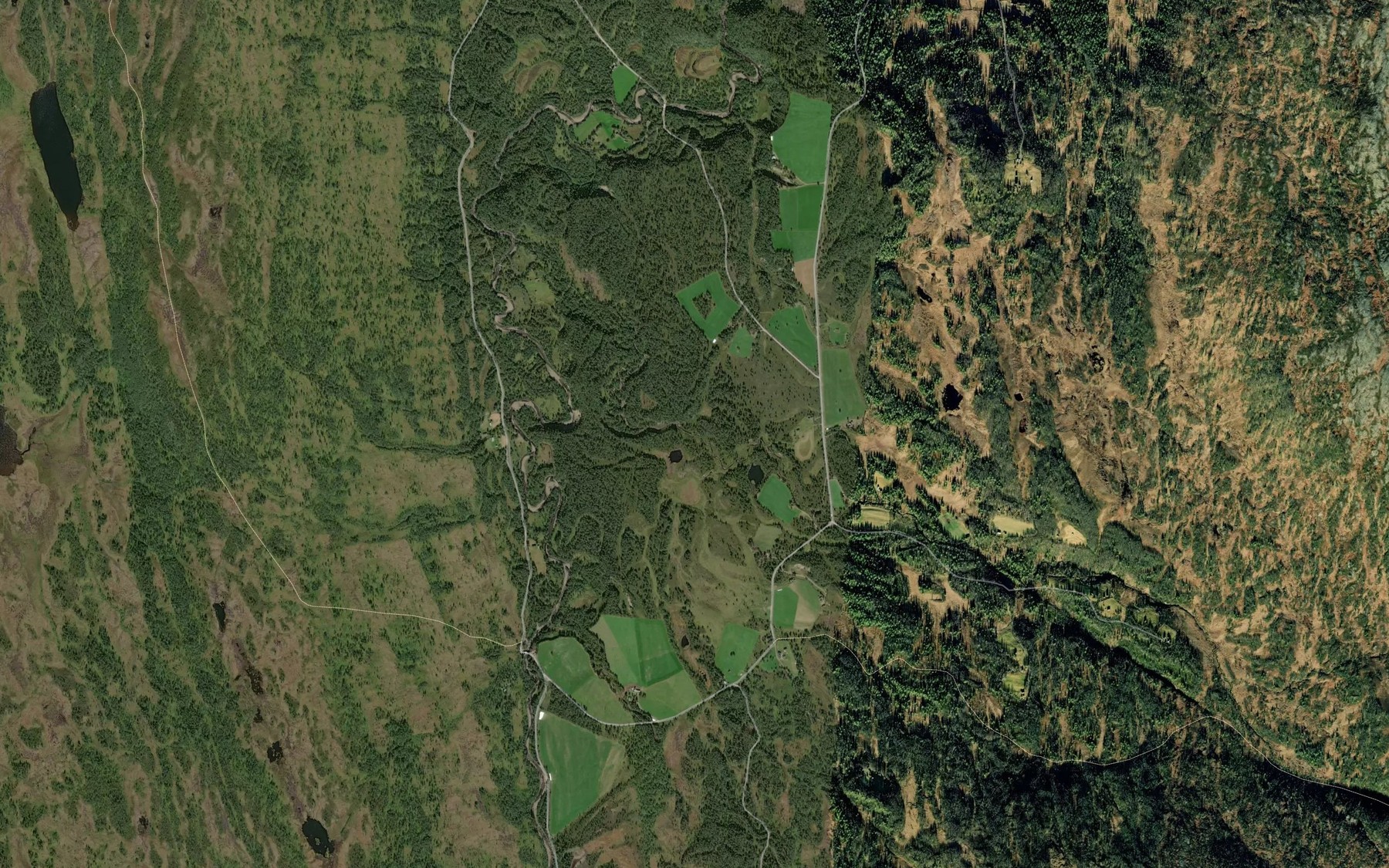 Satellite map of the Kjotrodsbekken