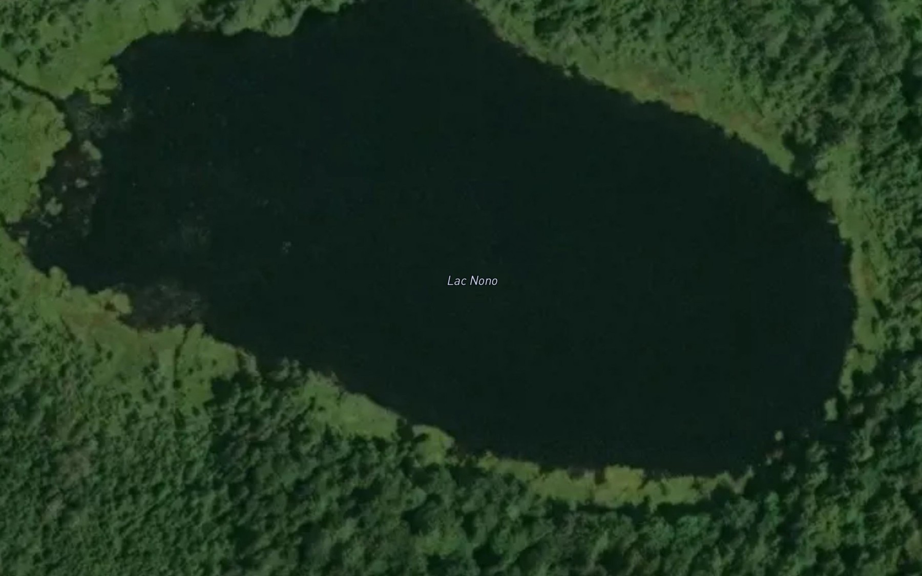 Satellite map of the Lac Nono