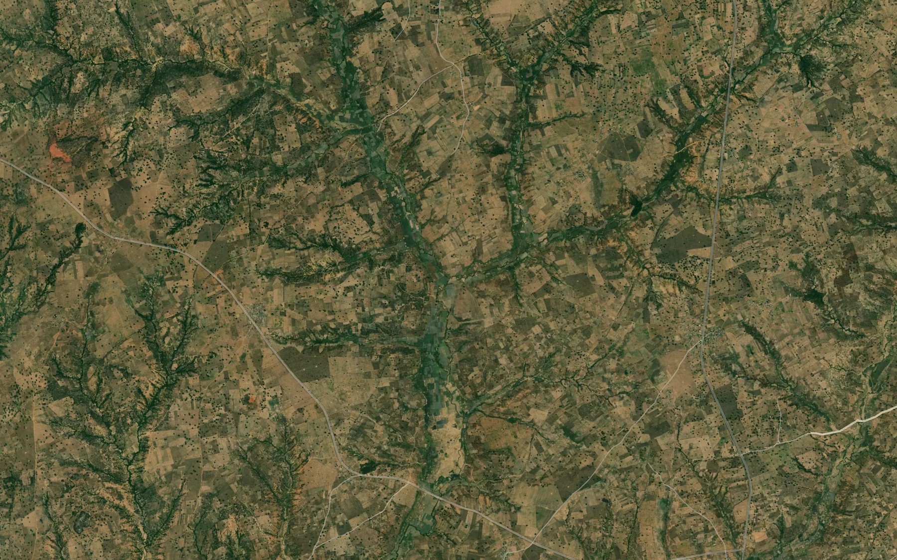 Satellite map of the River Gora