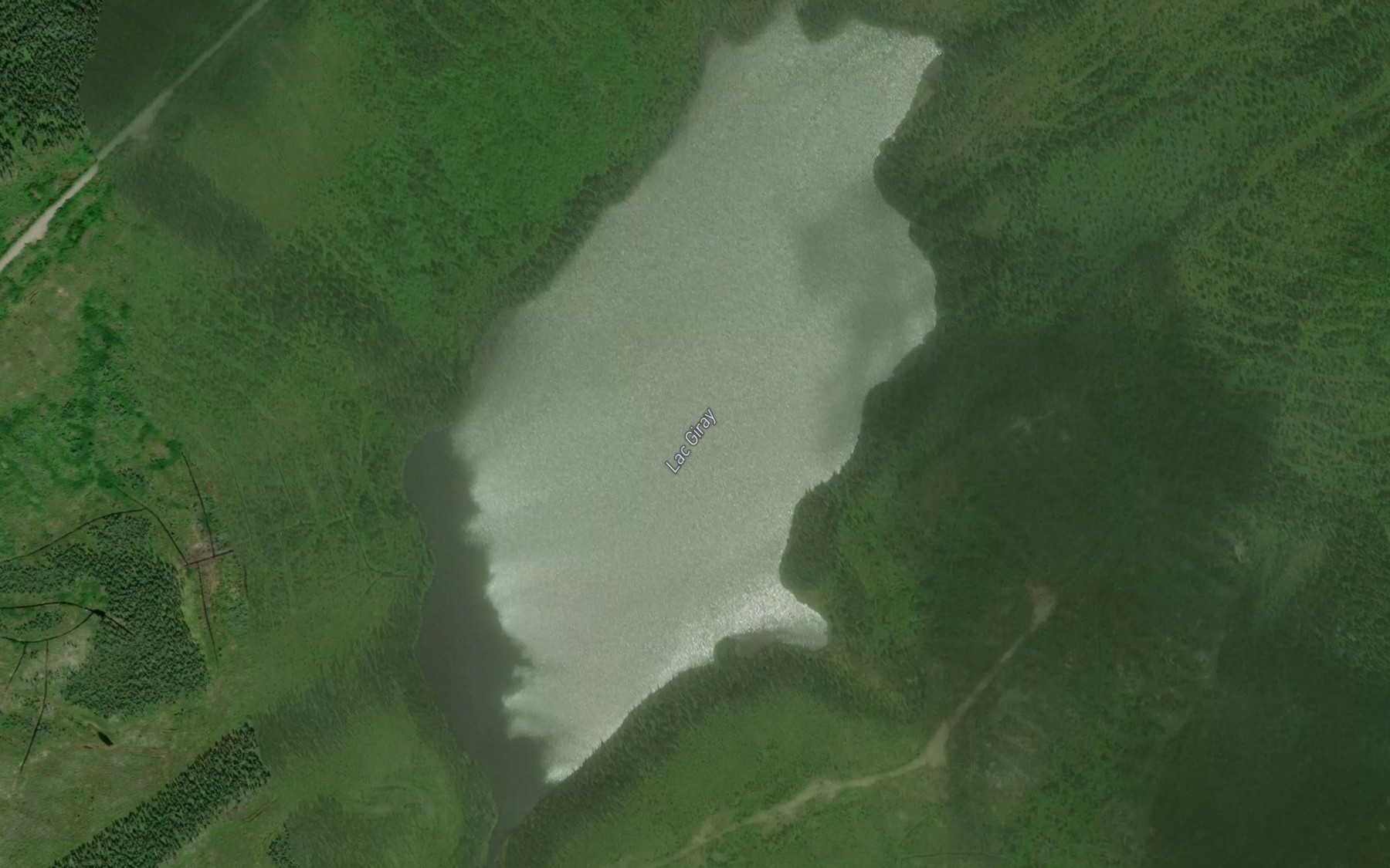 Satellite map of the Lac Giray