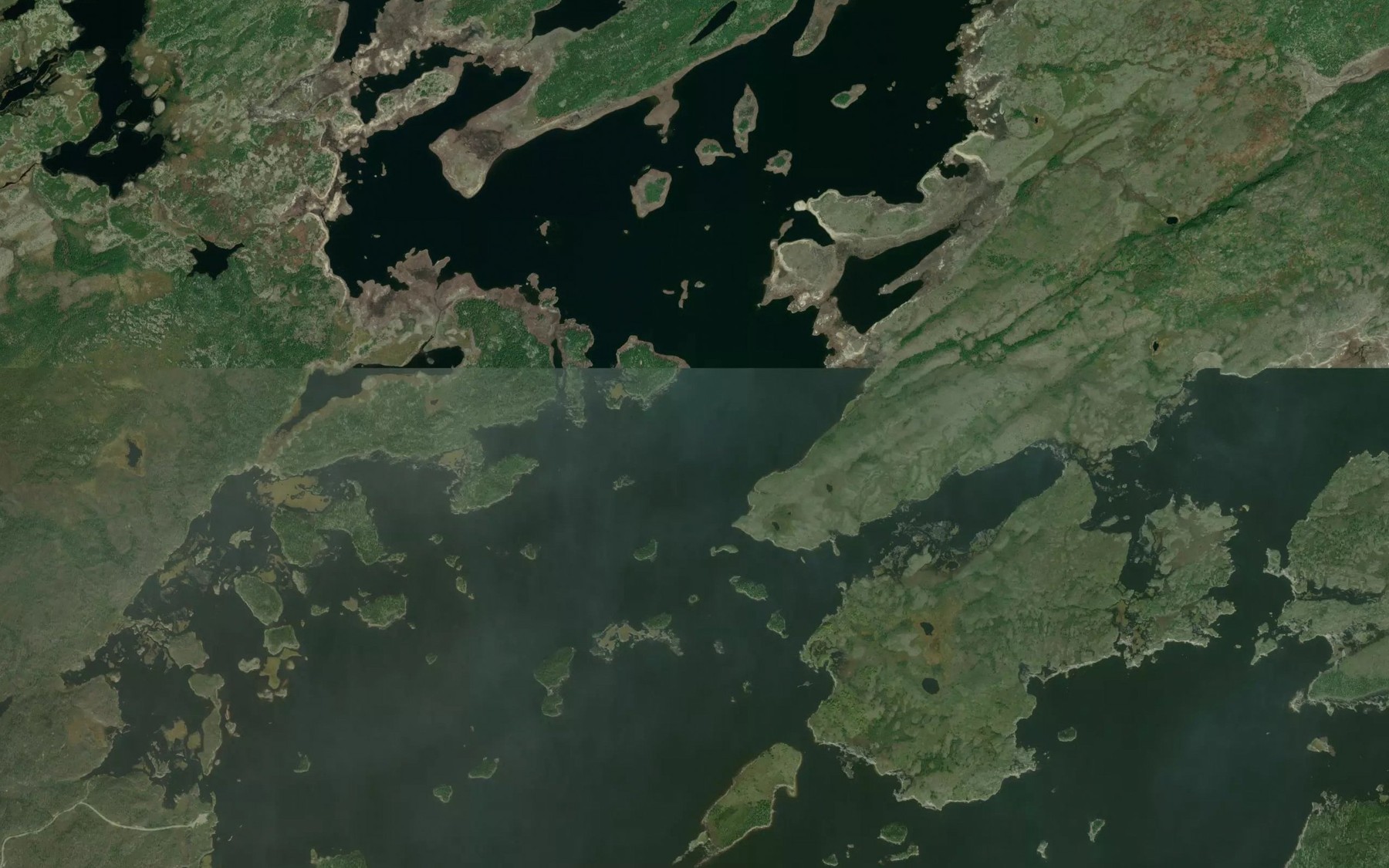 Satellite map of the Lac Pivert
