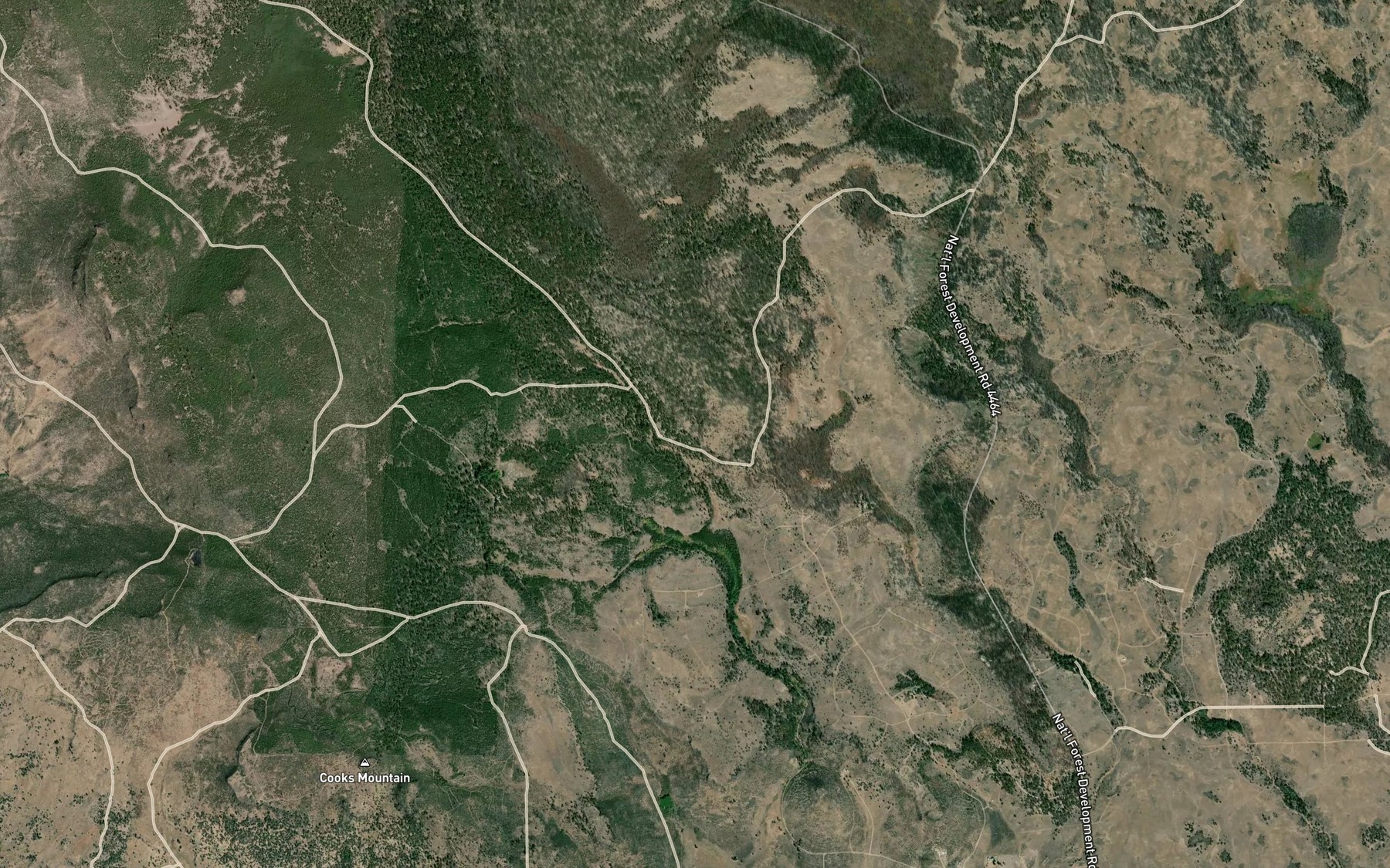 Satellite map of the High Table Pond