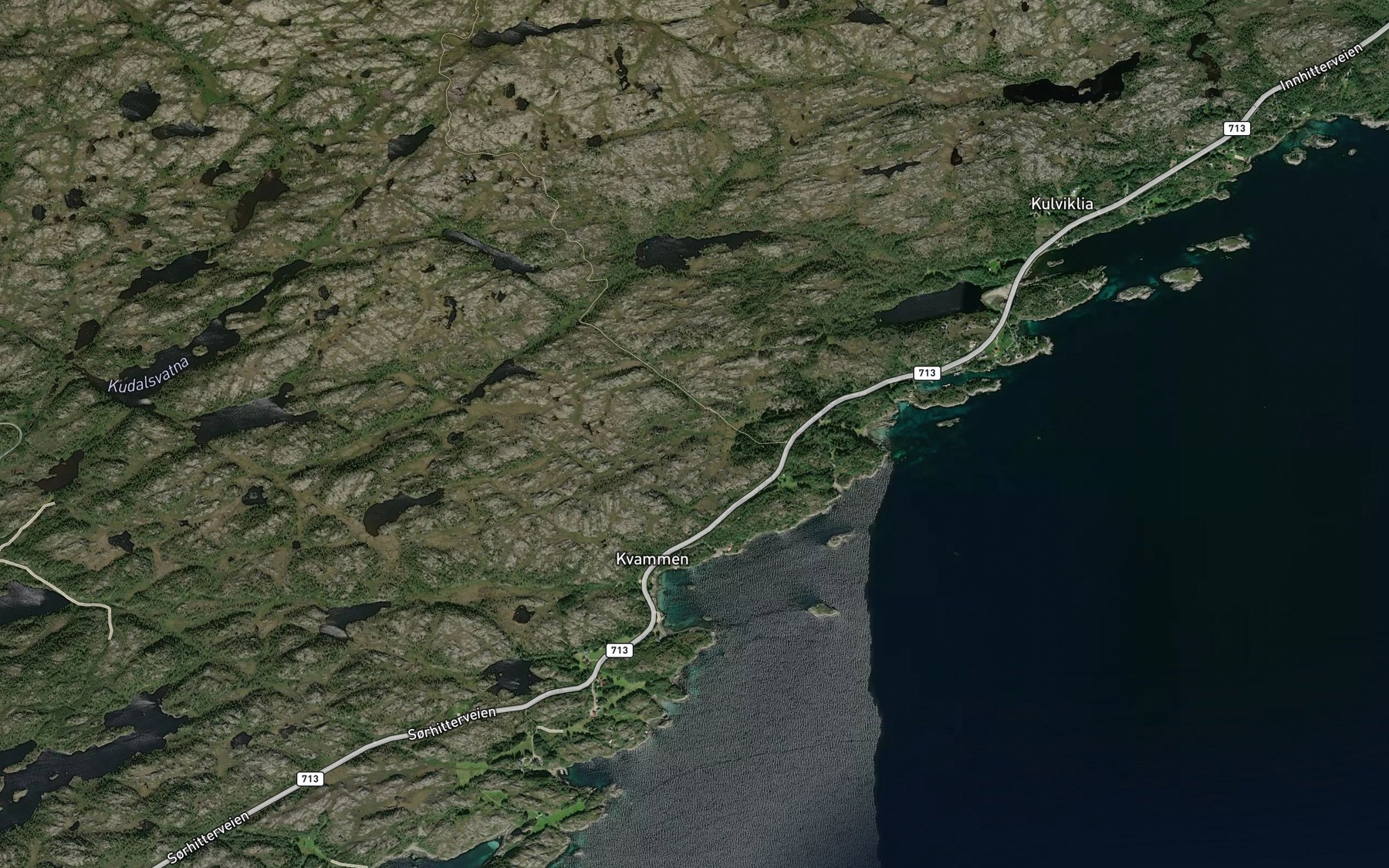 Satellite map of the Vikabekken