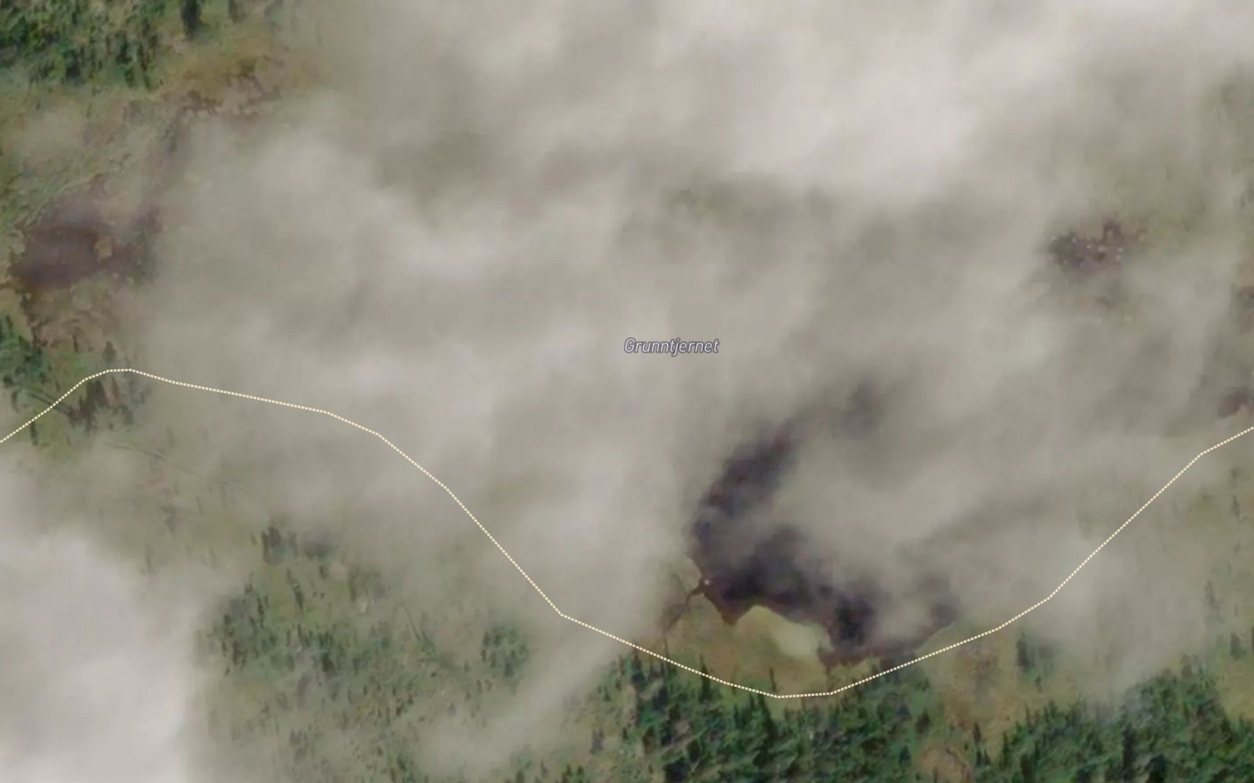 Satellite map of the Grunntjednet