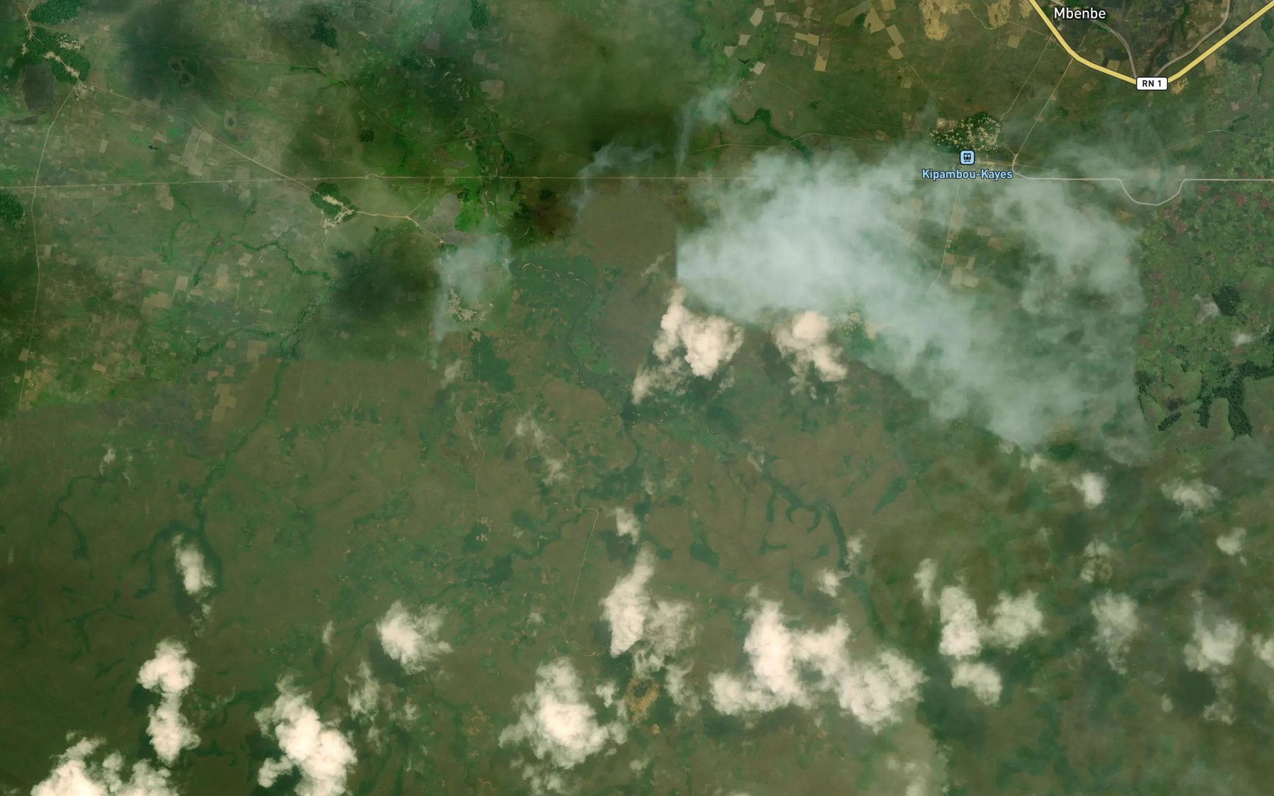 Satellite map of the Loualala