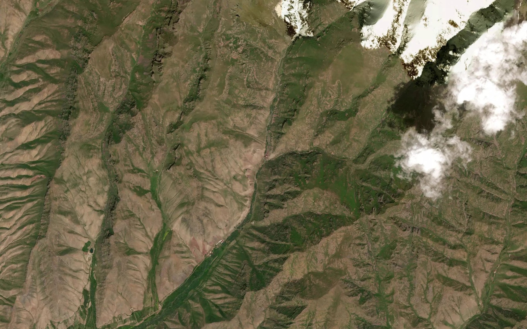 Satellite map of the Taldysu