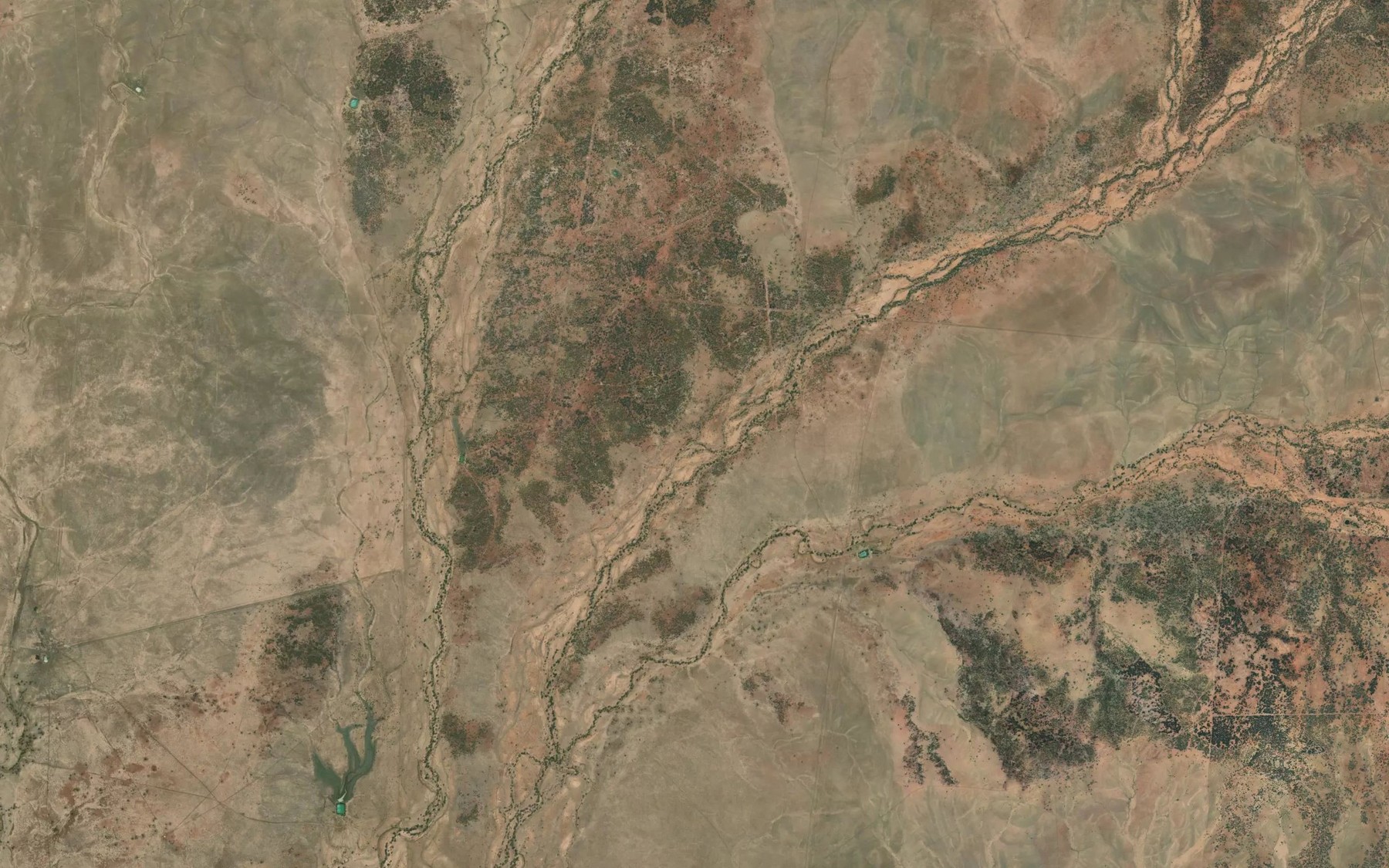 Satellite map of the Foyle Creek