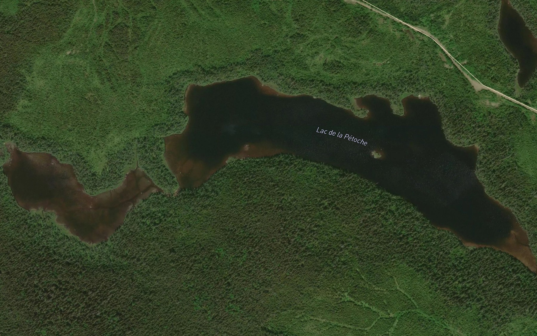 Satellite map of the Lac de la Petoche