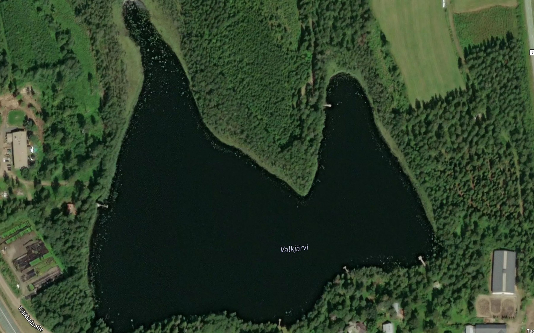Satellite map of the Valkjarvi