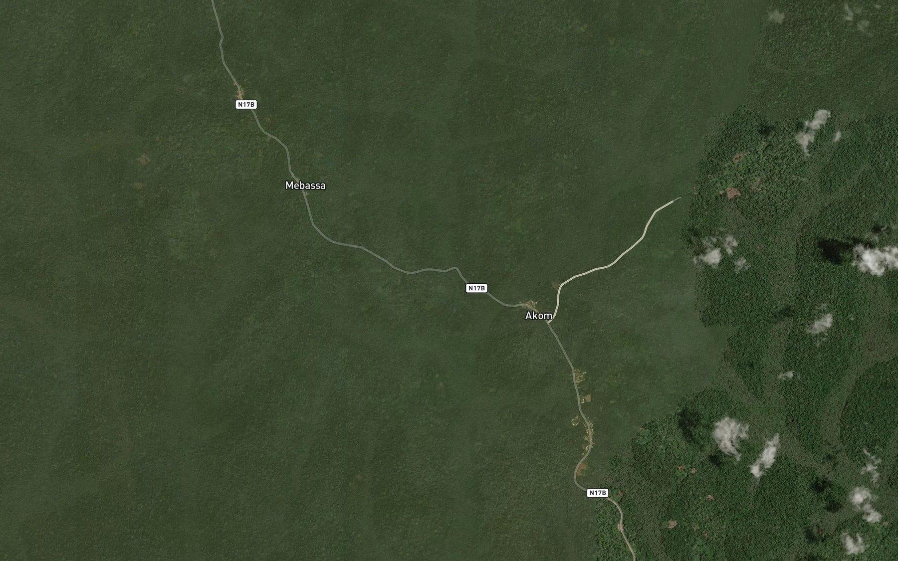 Satellite map of the Ndaboko