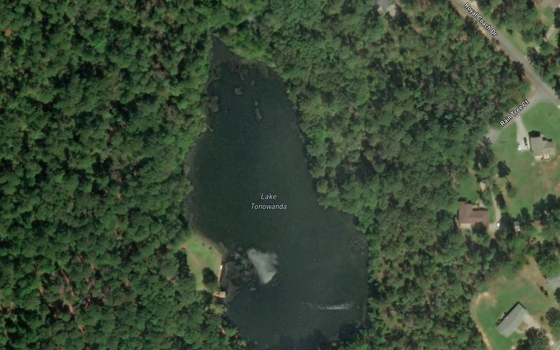 Satellite map of the Lake Tonowanda