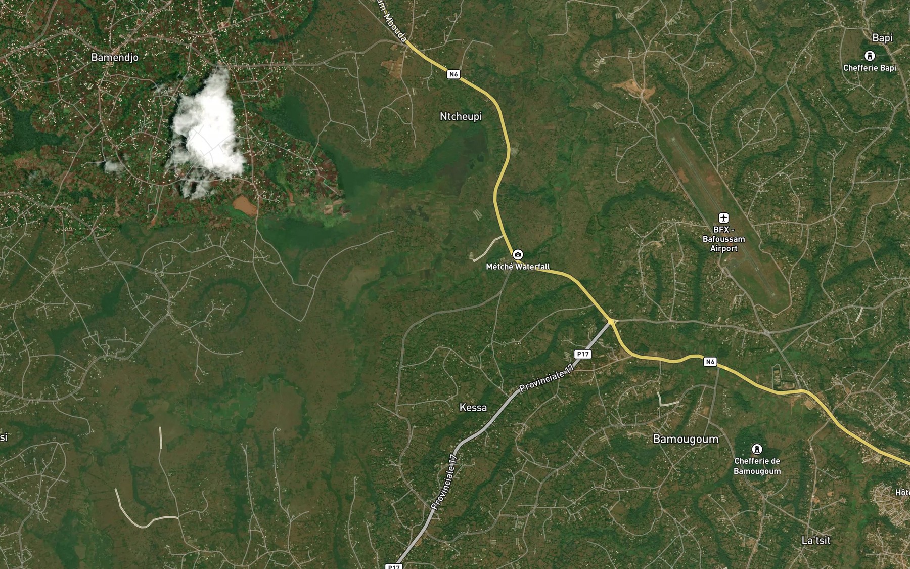 Satellite map of the Toumoungang