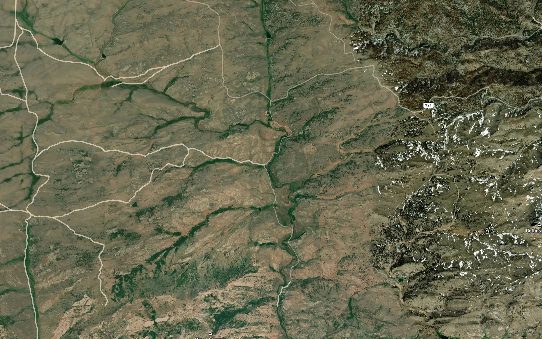 Satellite map of the South McFarlane Creek