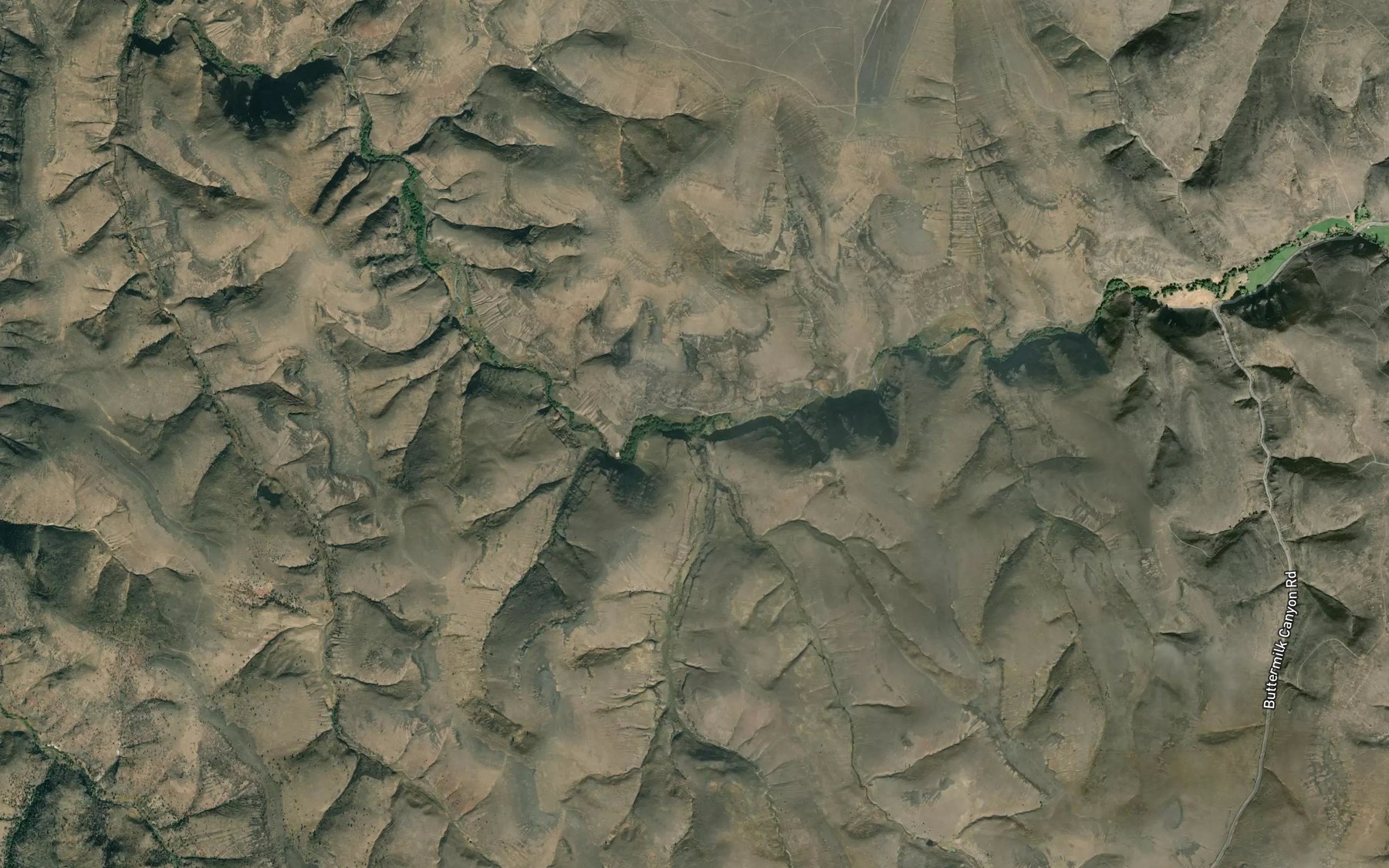 Satellite map of the Lob Fork