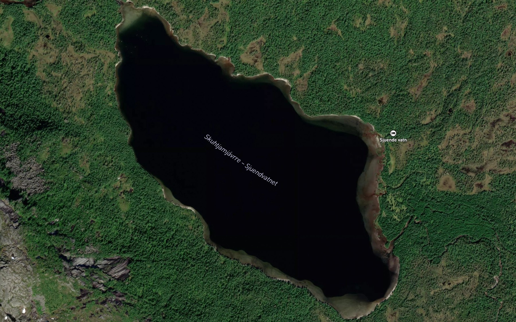 Satellite map of the Skuhccamjavri