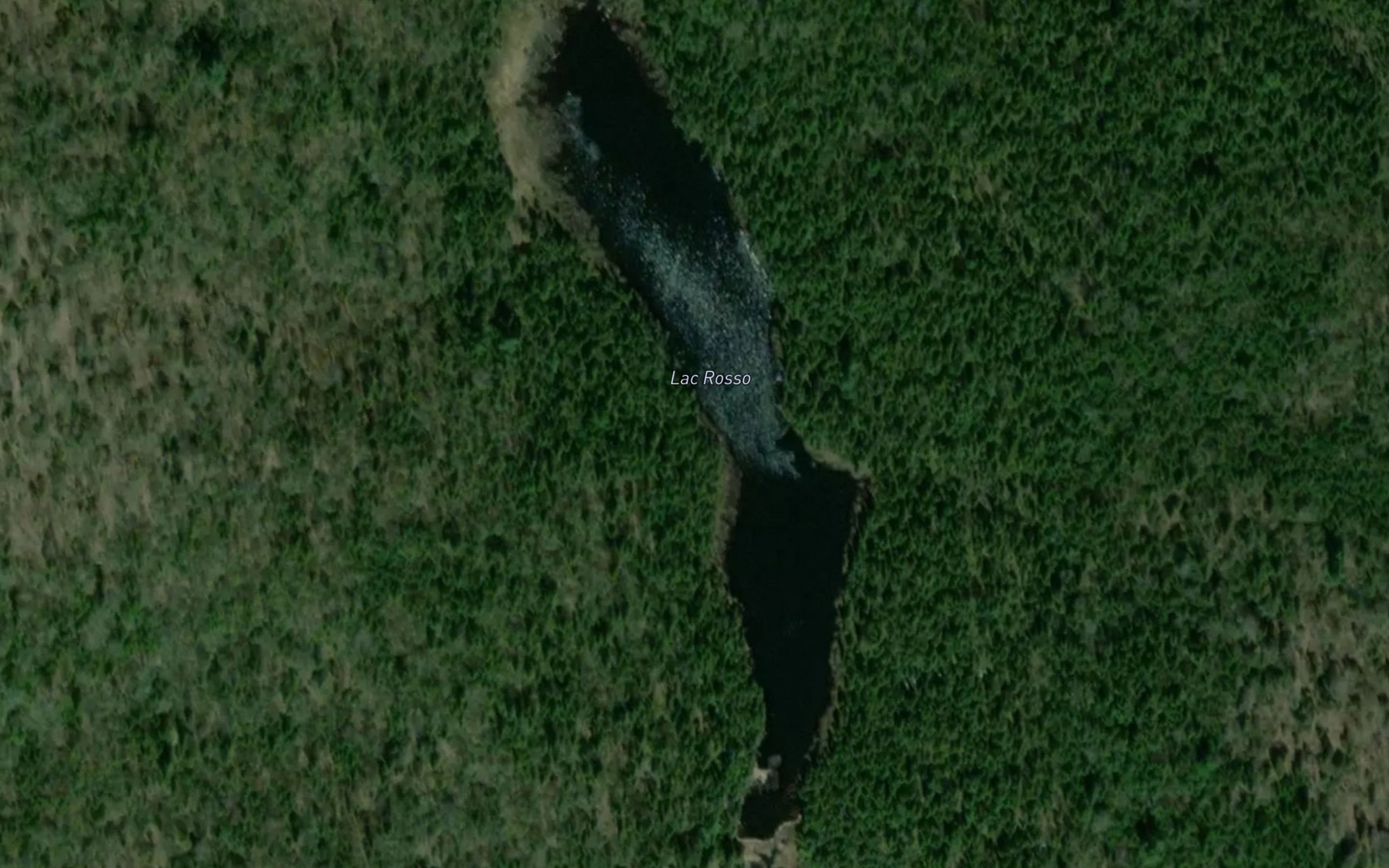 Satellite map of the Lac Rosso