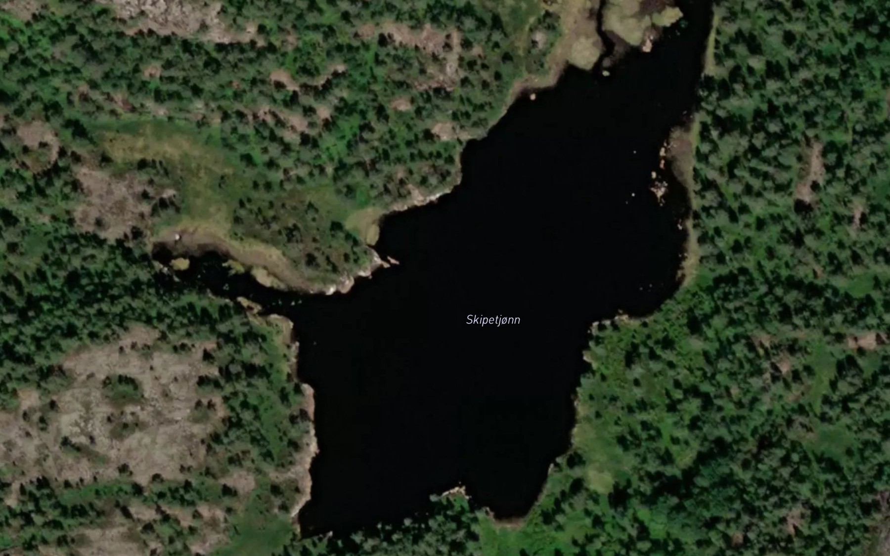 Satellite map of the Skipetjorni