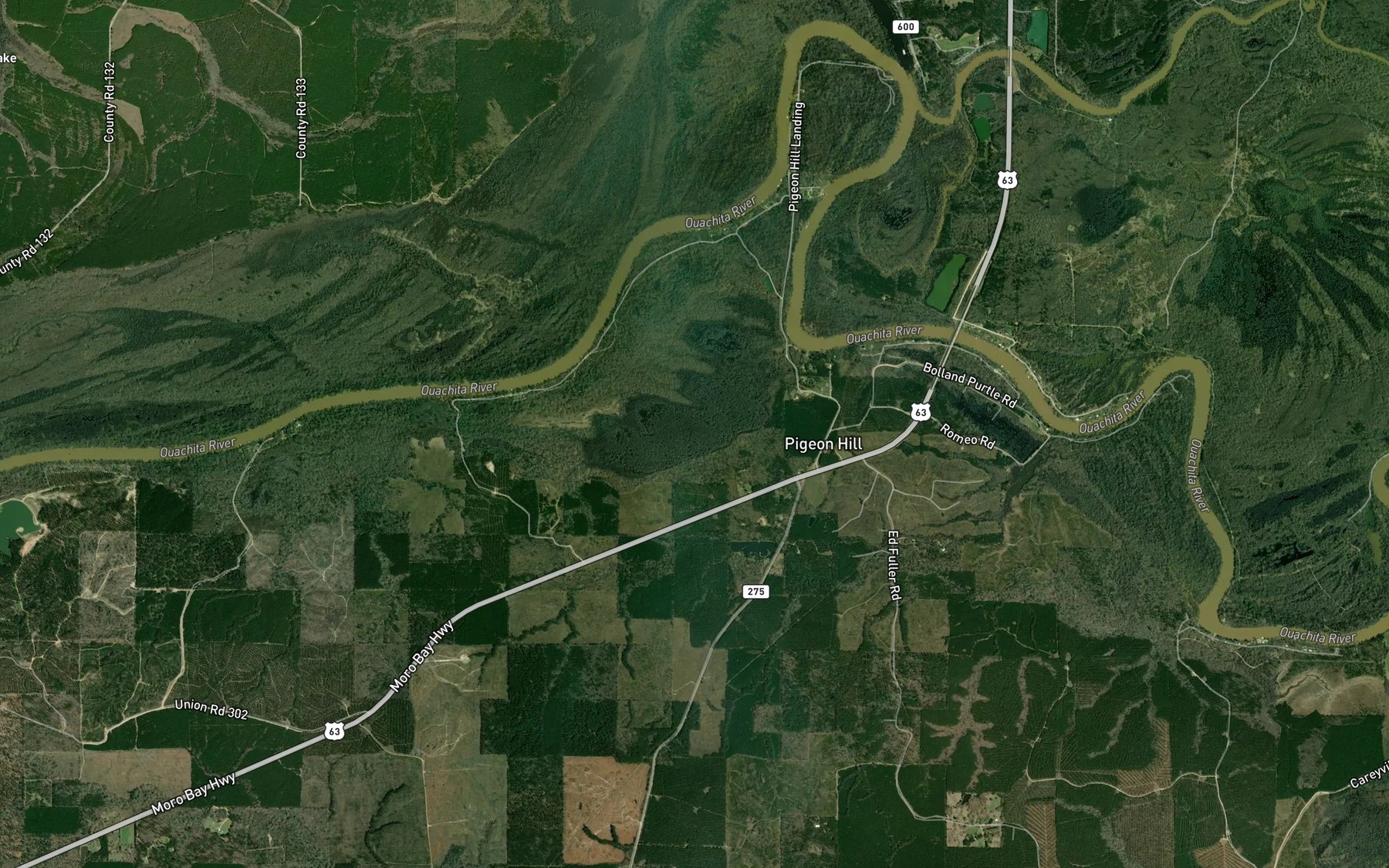 Satellite map of the Beaver Pond