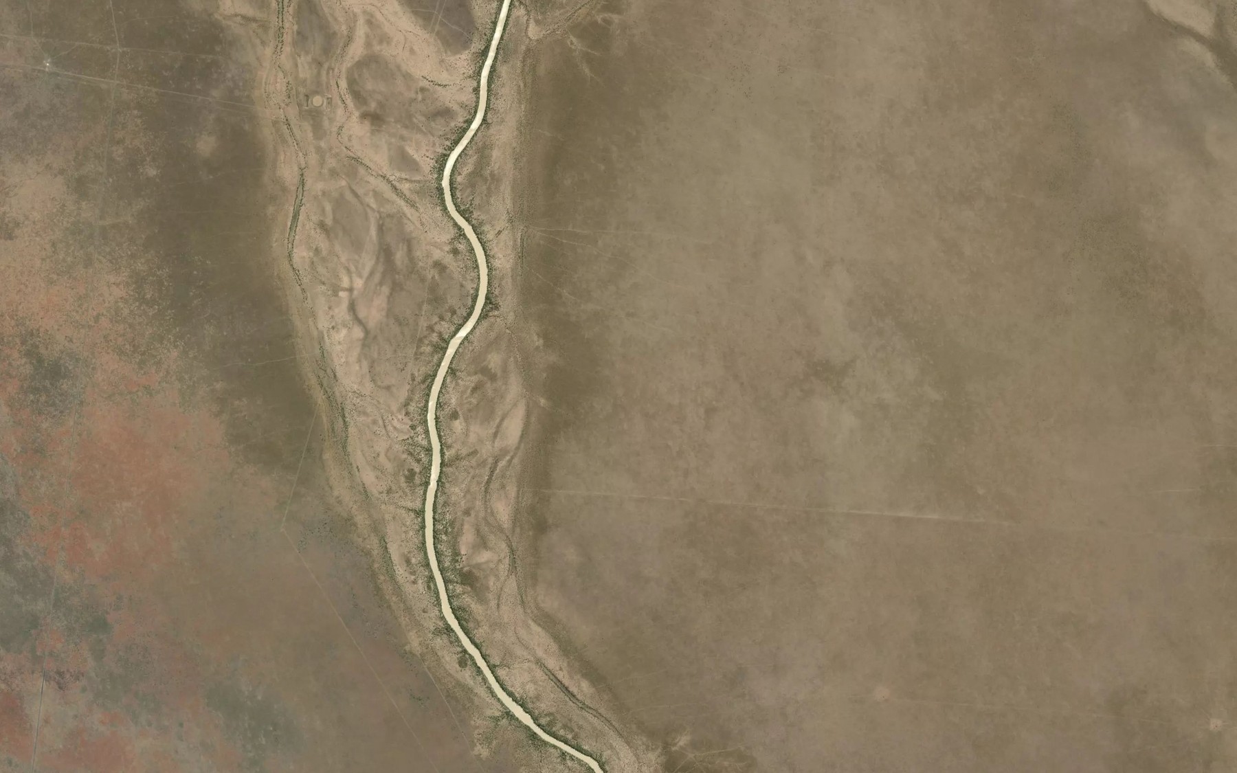 Satellite map of the Taldora Lagoon
