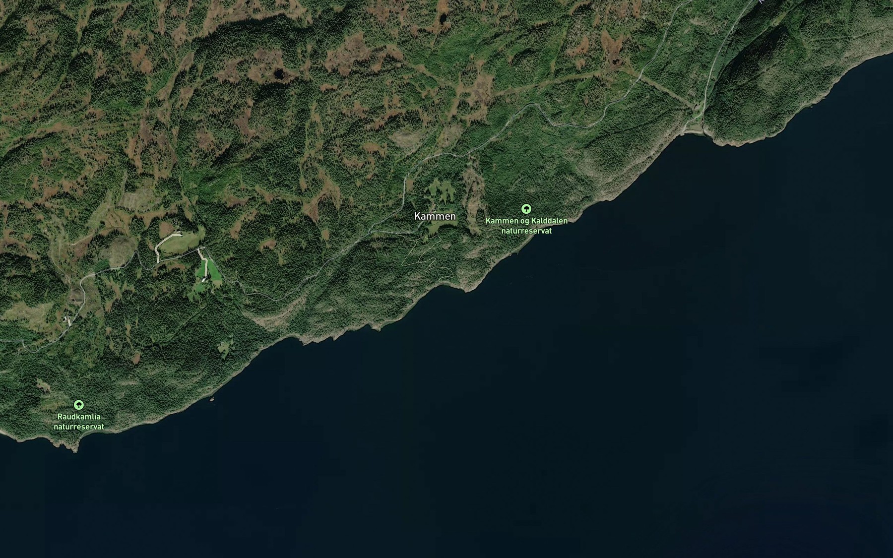 Satellite map of the Kambekken