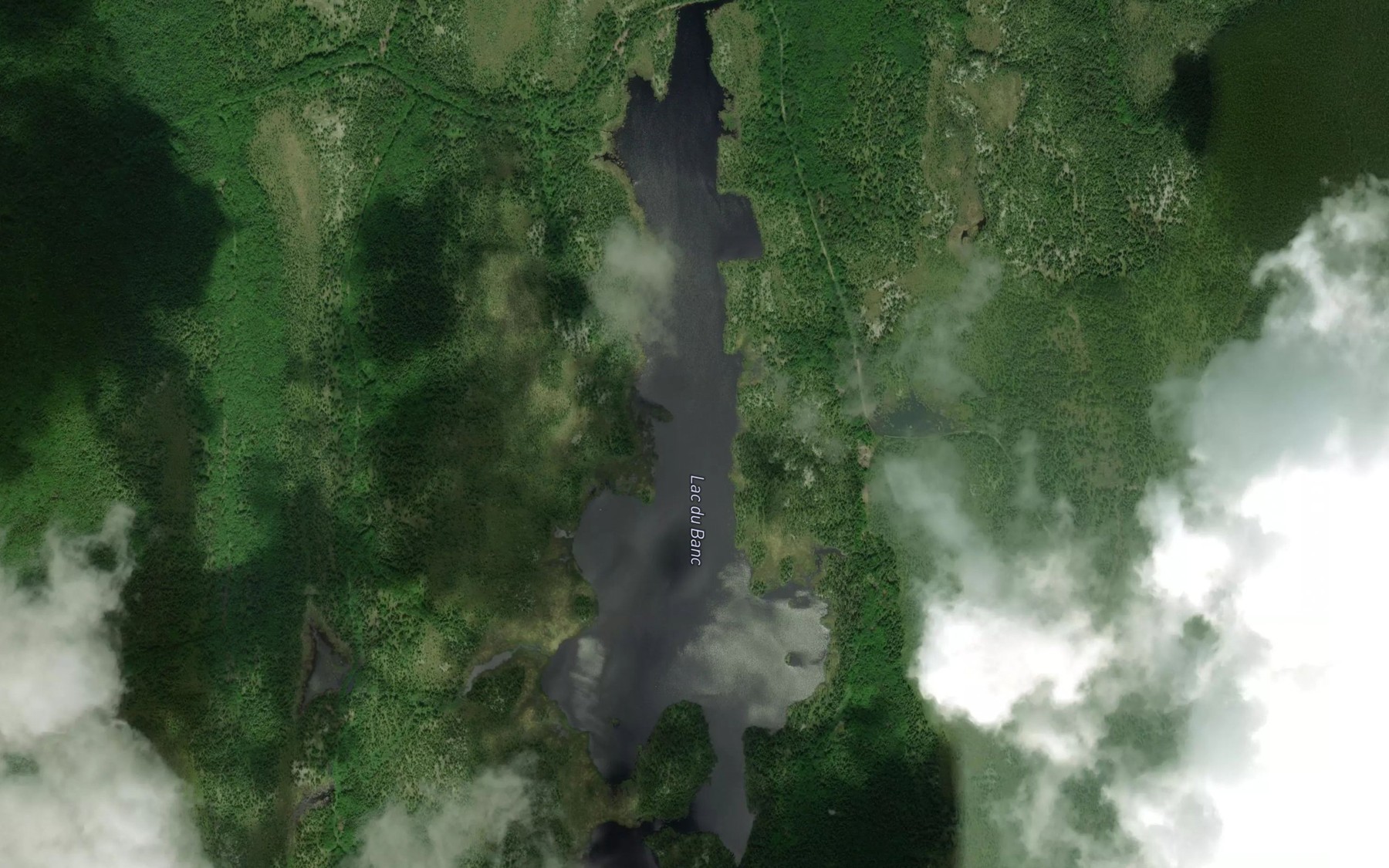 Satellite map of the Lac du Banc