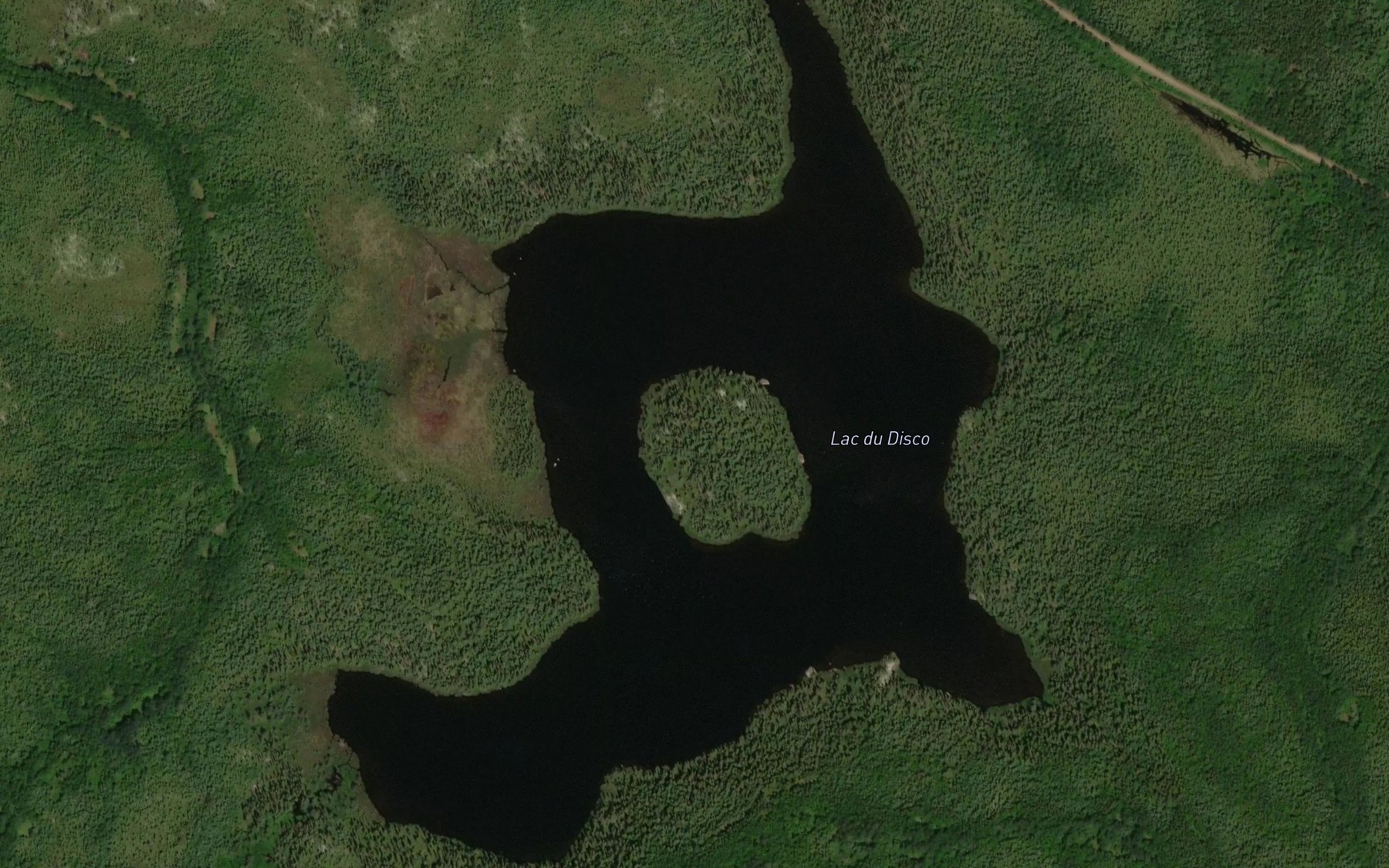 Satellite map of the Lac du Disco
