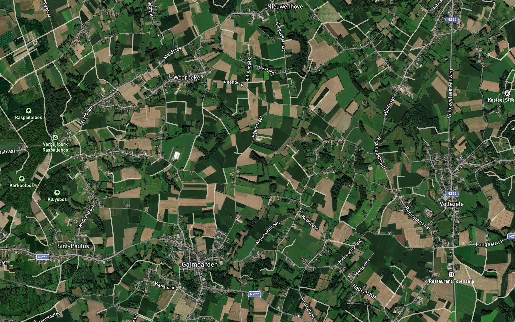 Satellite map of the Bettenhoekbeek