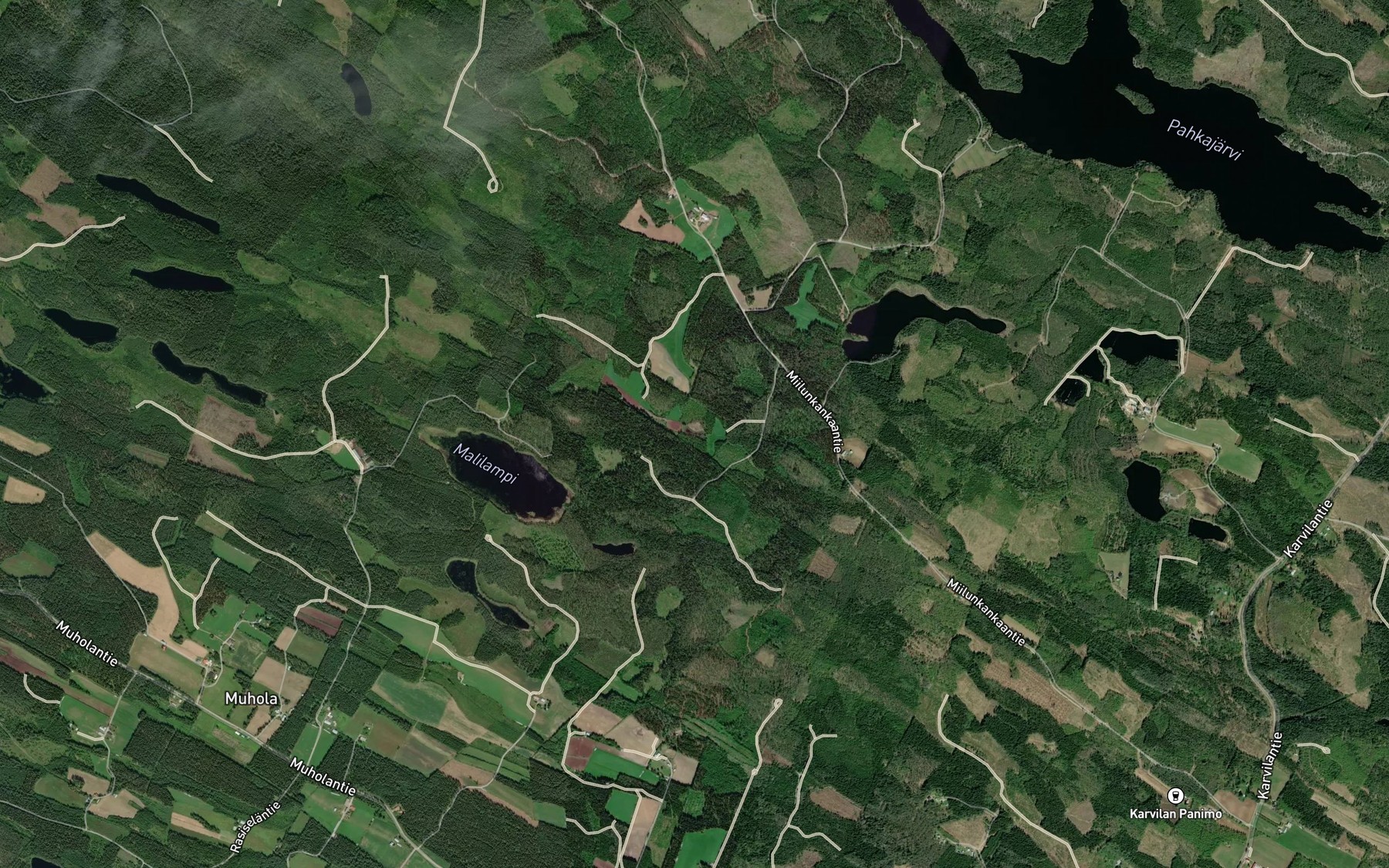 Satellite map of the Haukilampi