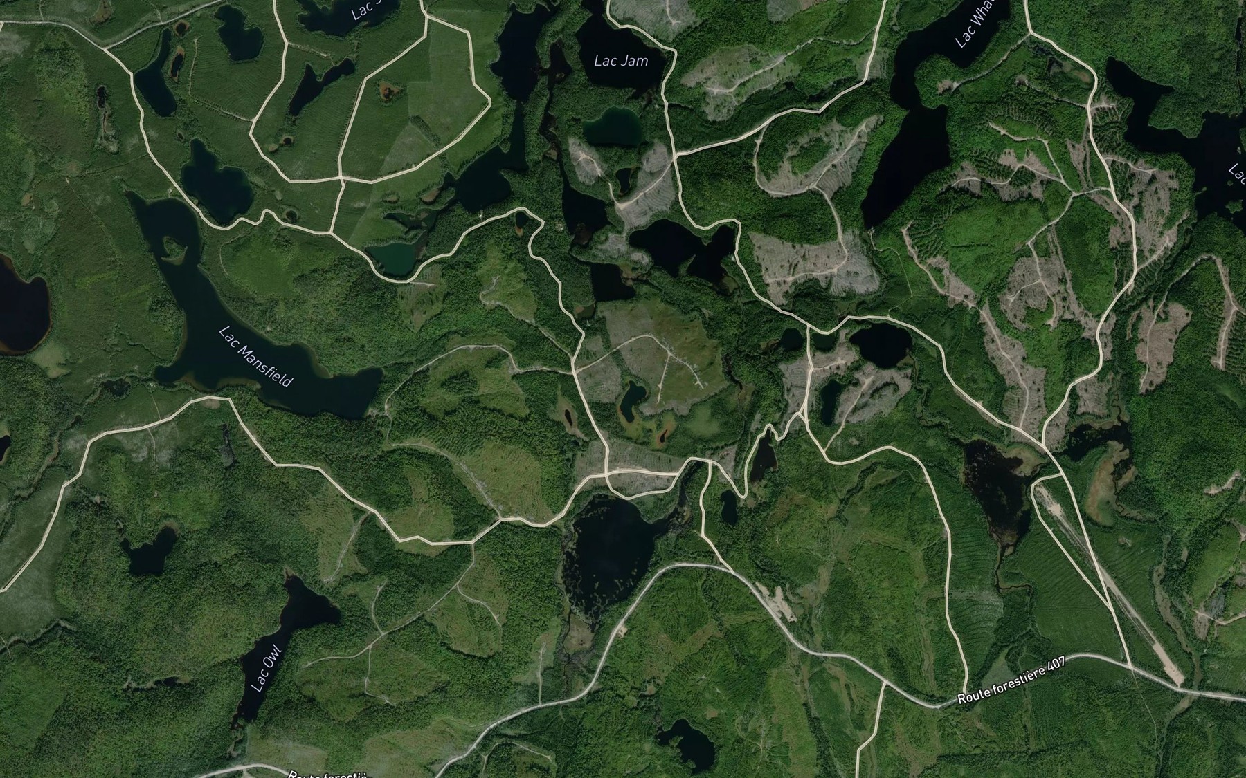 Satellite map of the Lac Read