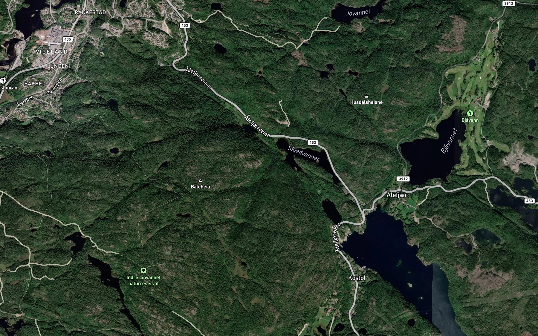 Satellite map of the Sorasbekken