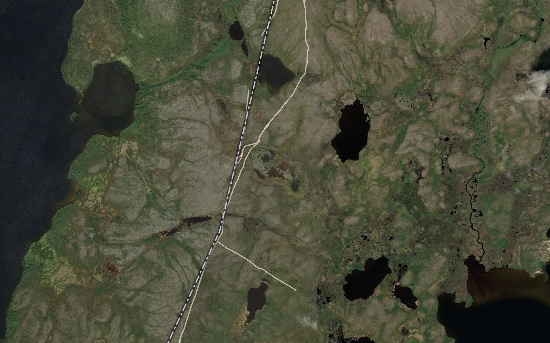 Satellite map of the Rajajarvi