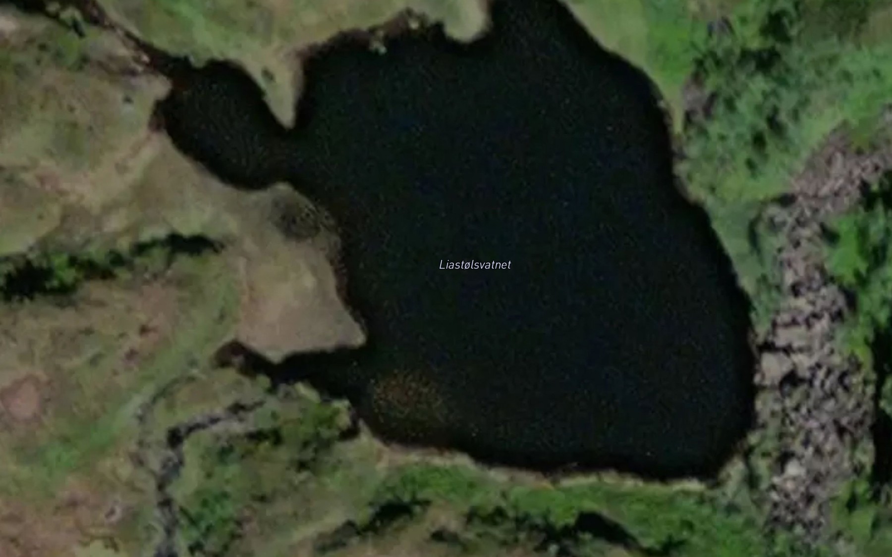 Satellite map of the Liastolsvatnet
