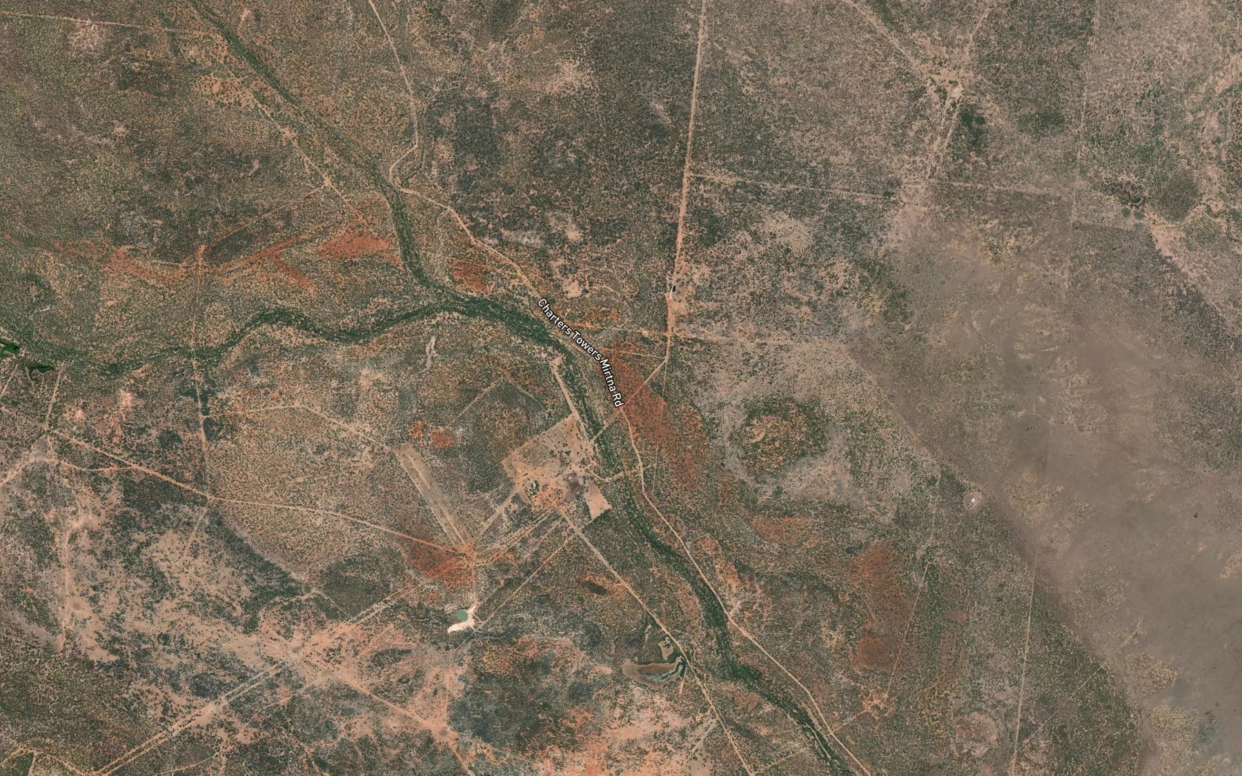 Satellite map of the Cement Creek