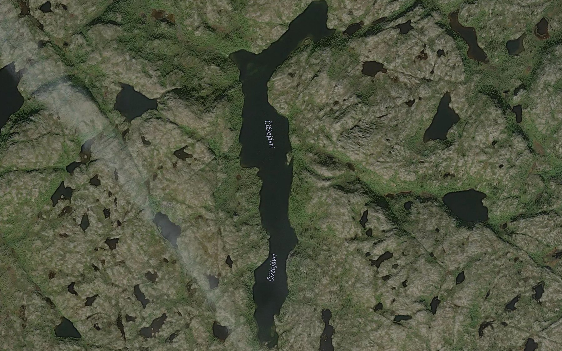 Satellite map of the Cizzejavri